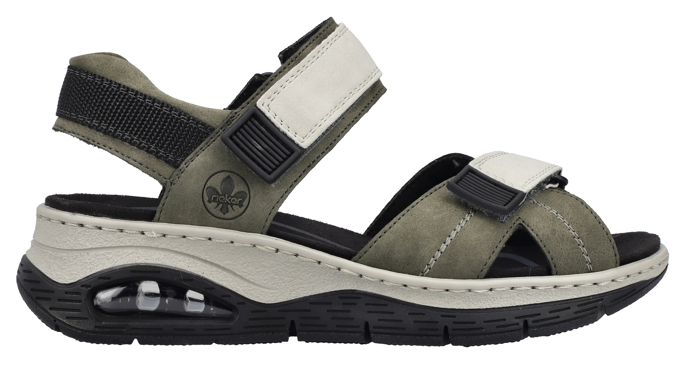 Rieker Trekkingsandale, Outdoorsandale, Sommerschuh, Klettschuh mit Rieker Air-Funktion
