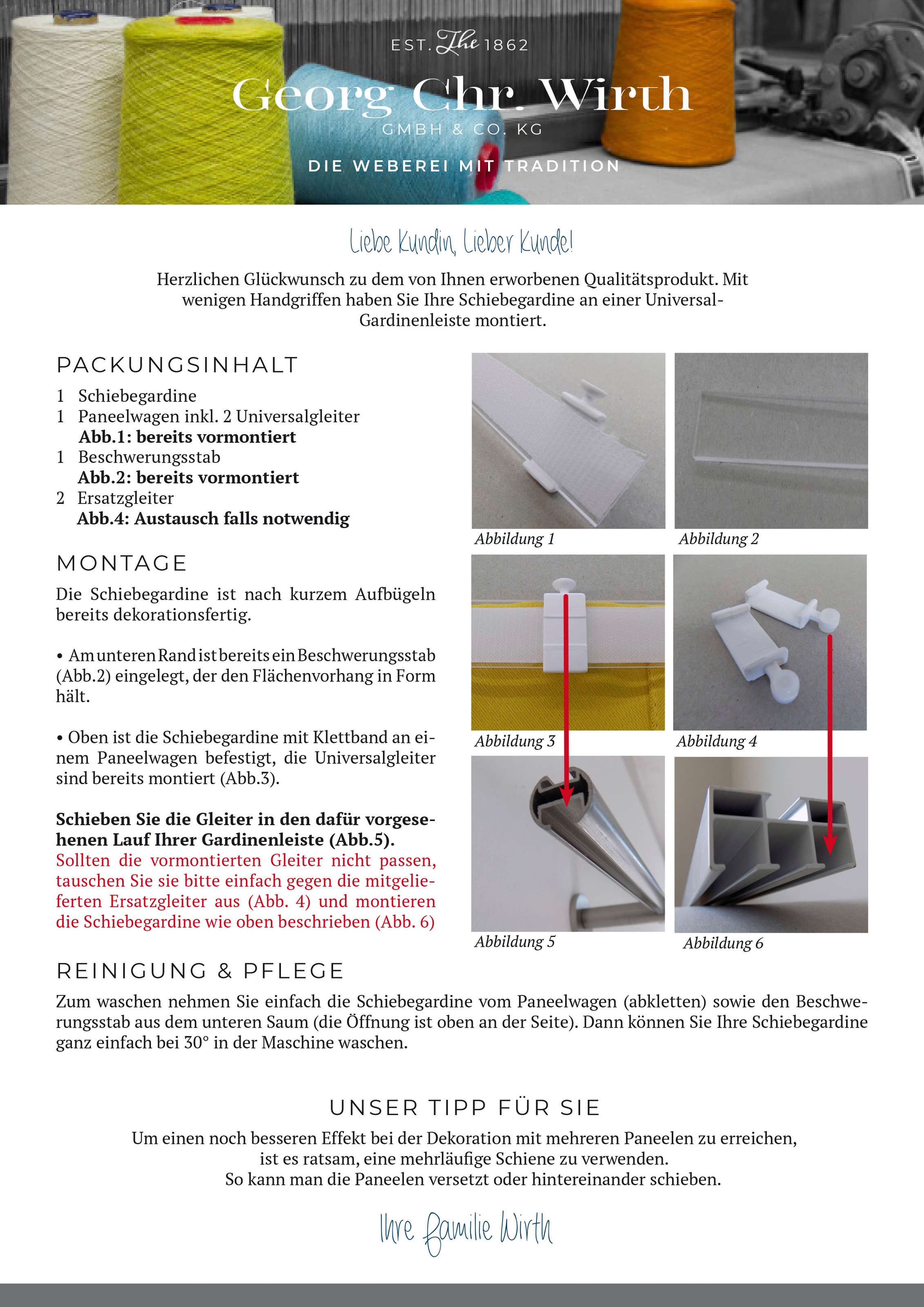 Wirth Schiebegardine »Umea«, (1 St.)