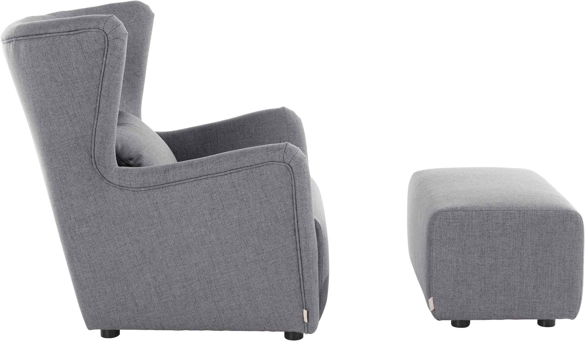 LeGer Home by Lena Gercke Ohrensessel »Levke Sessel«, wahlweise mit oder ohne Hocker