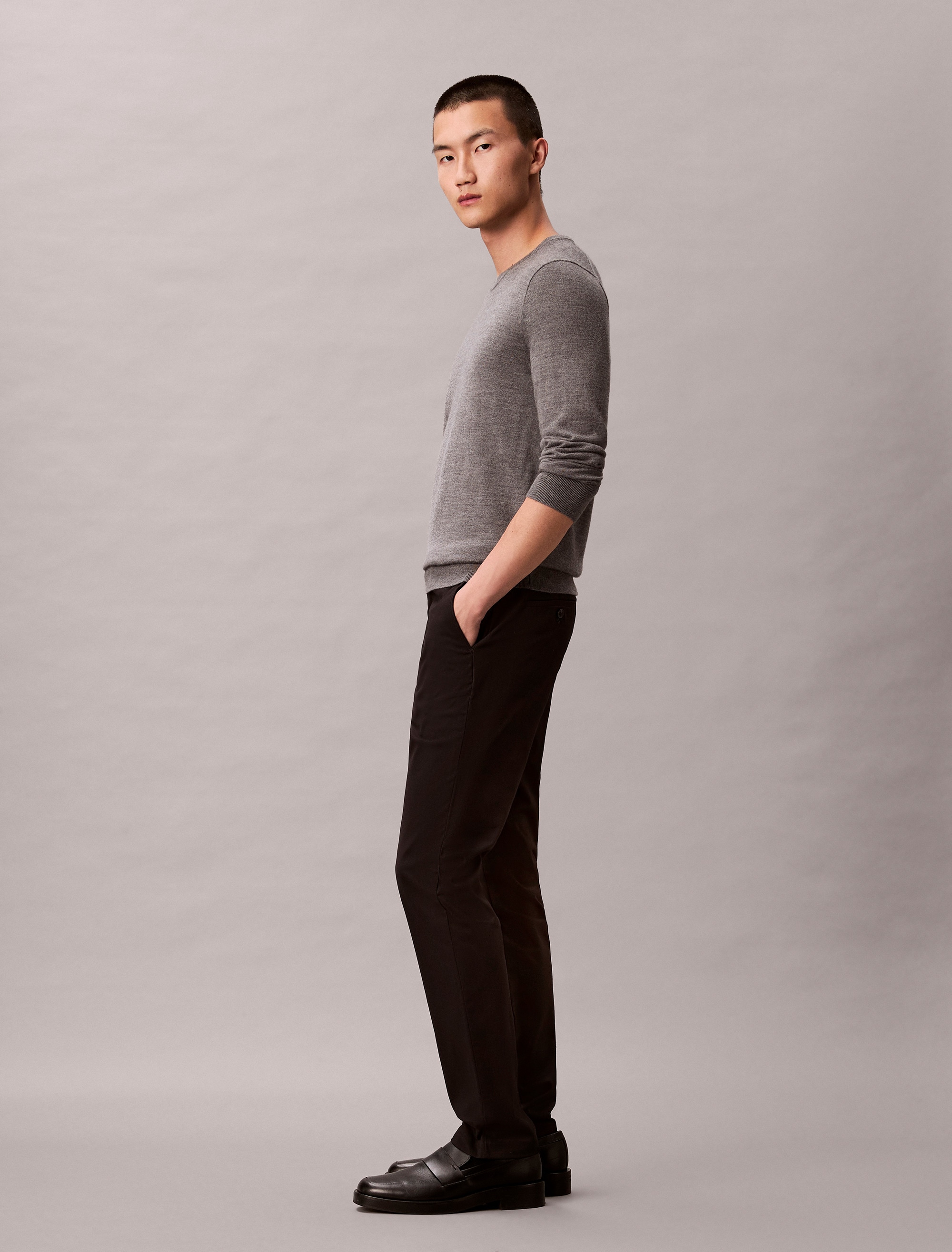 Calvin Klein Chinohose »SLIM SATEEN CHINO TROUSER«  slim fit