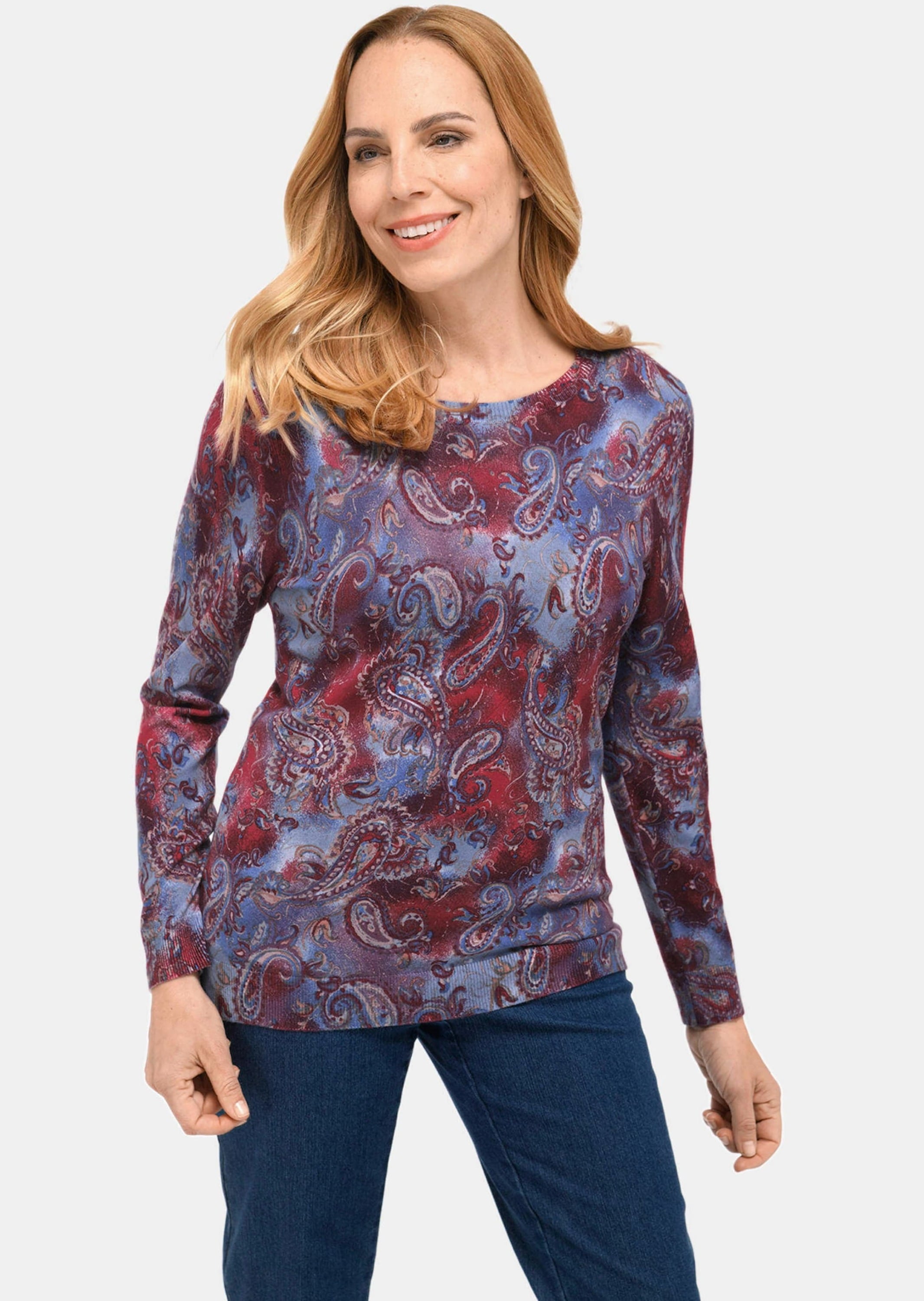 GOLDNER 2-in-1-Pullover »Druckpullover Sportlich-femininer Druckpullover«
