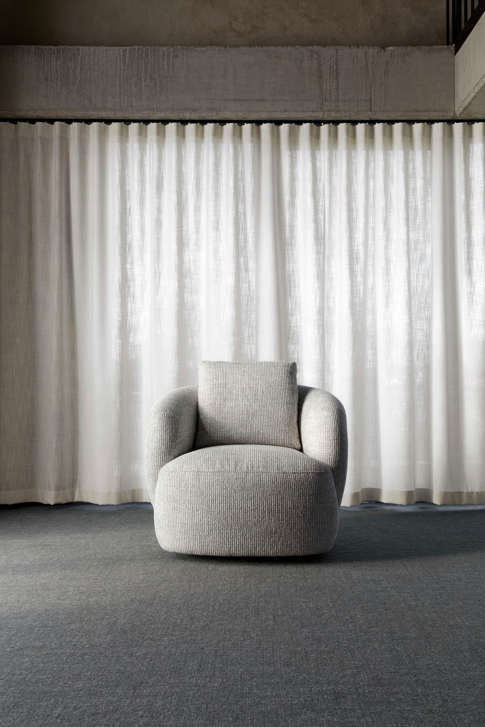 FLEXLUX Sessel »Torino, rund, drehbar, Einzelsofa, Polstersessel,«, Modernes, organisches Sessel-Design, Kaltschaum, Wellenunterfederung