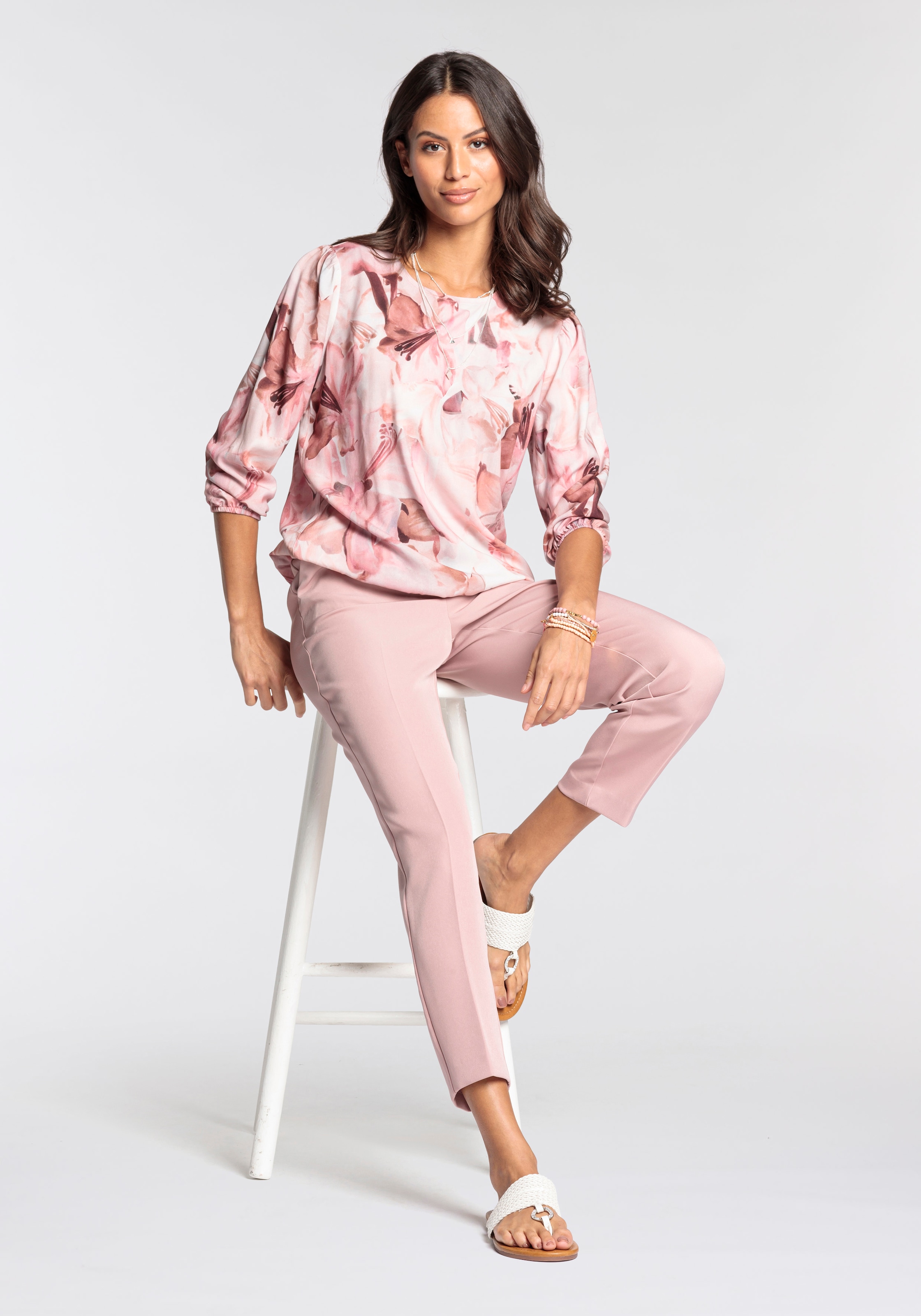 Laura Scott Druckbluse, mit femininen Blumen-Print