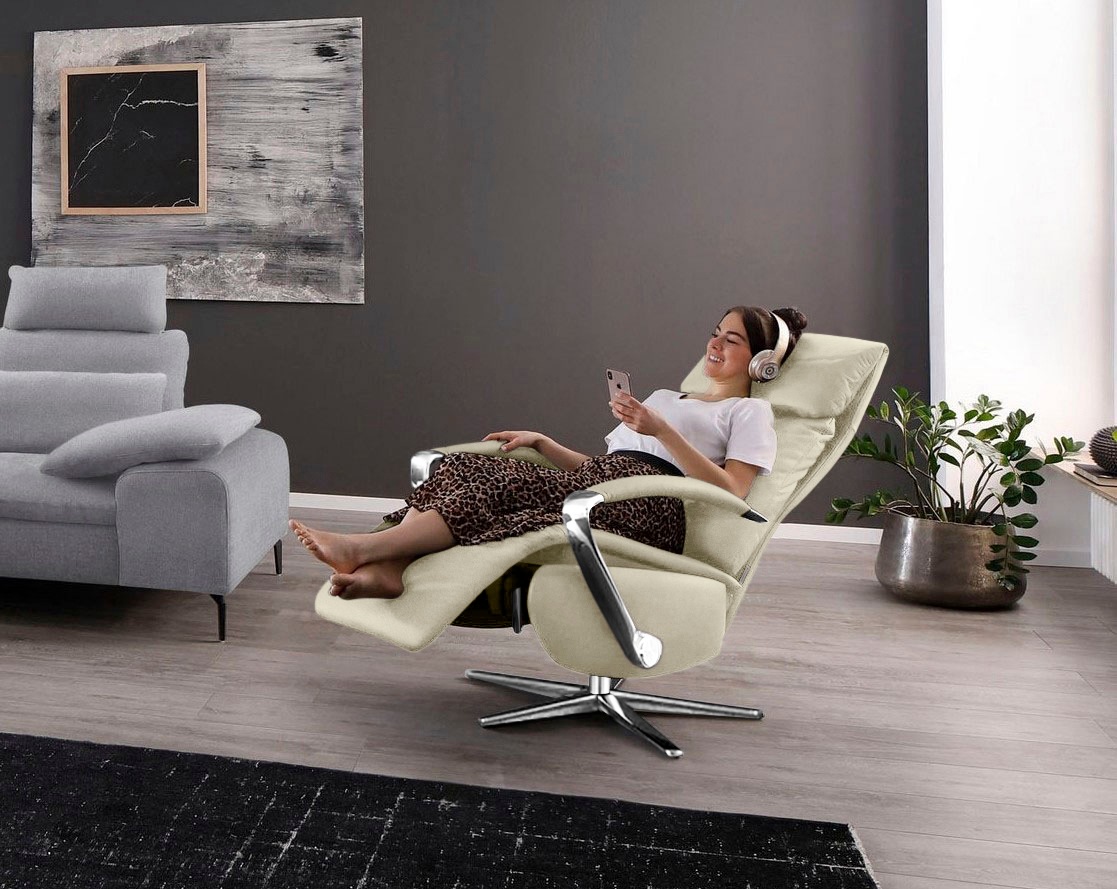 W.SCHILLIG Relaxsessel »rumbaa« wahlweise mit Doppelmotor, in Größen S, M & L, mit 5-Sternfuß
