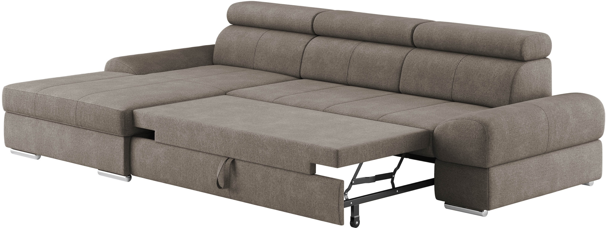 sit&more Ecksofa »Broadway L-Form«, inklusive Kopfteilverstellung, wahlweise mit Bettfunktion