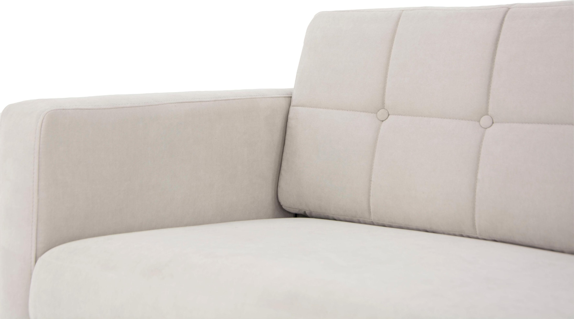 Home affaire 3-Sitzer »Brest«, mit Knopfheftung und Steppung im Rücken, geradliniges Design