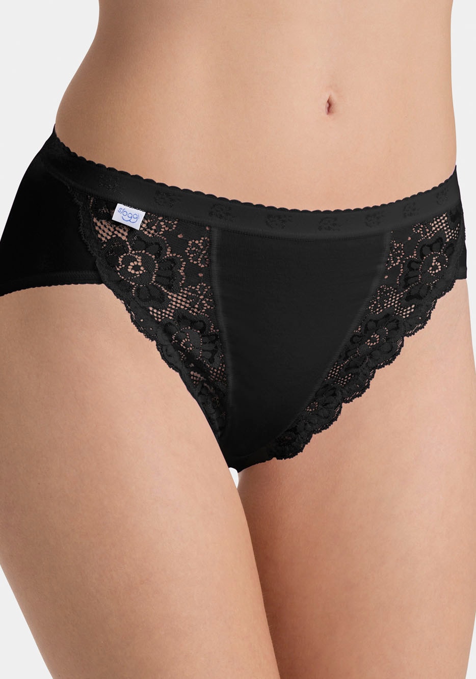 sloggi Tai-Slip »Chic Tai 4P«, (Packung, 4 St.), Damenslip mit elastischen Spitzeneinsätzen