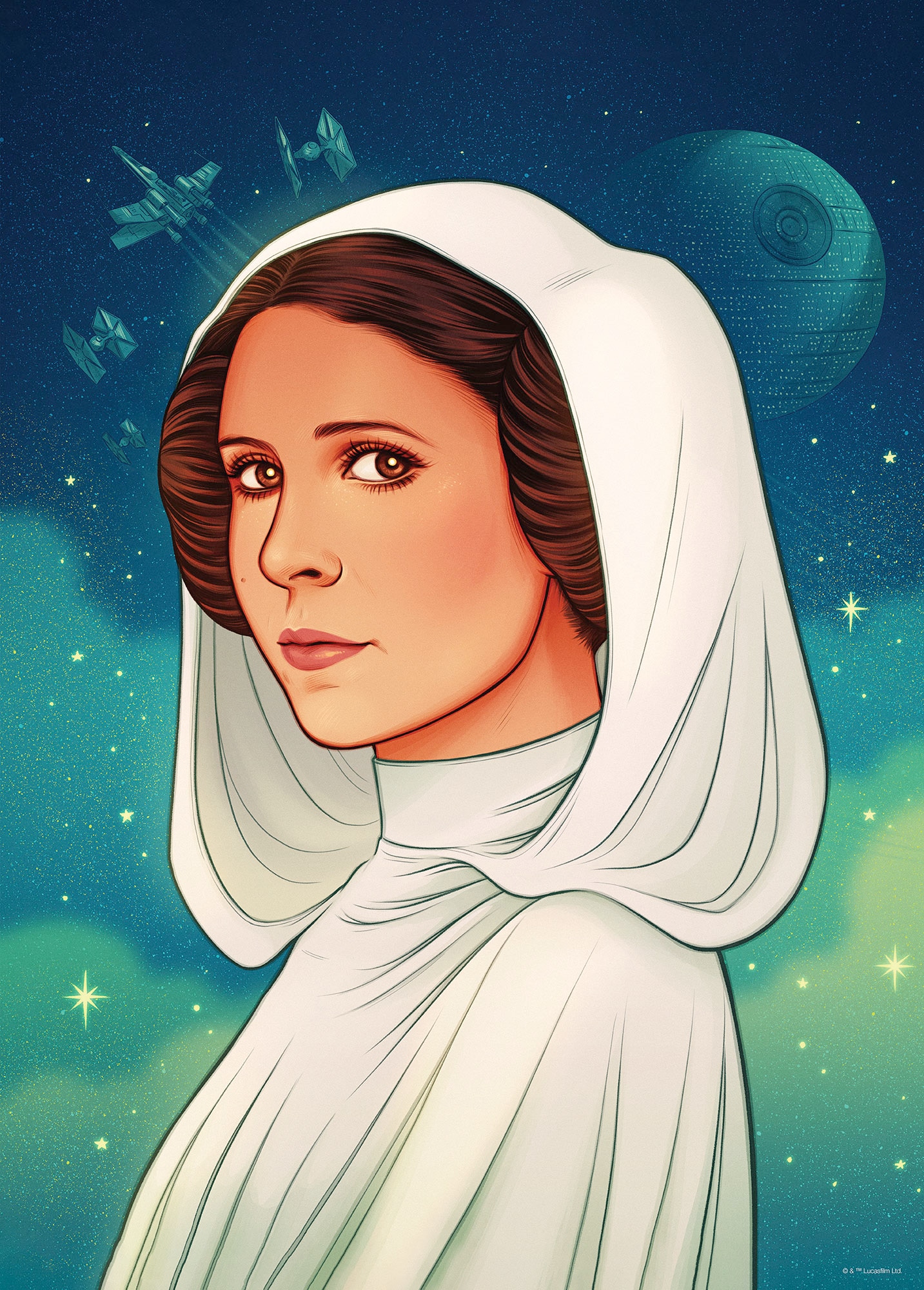 Komar Wandbild »Star Wars Princess of Alderaan«, Disney, (Set, 1 St.), 50 x 70 cm (Breite x Höhe) - Kinderzimmer, Dekoration
