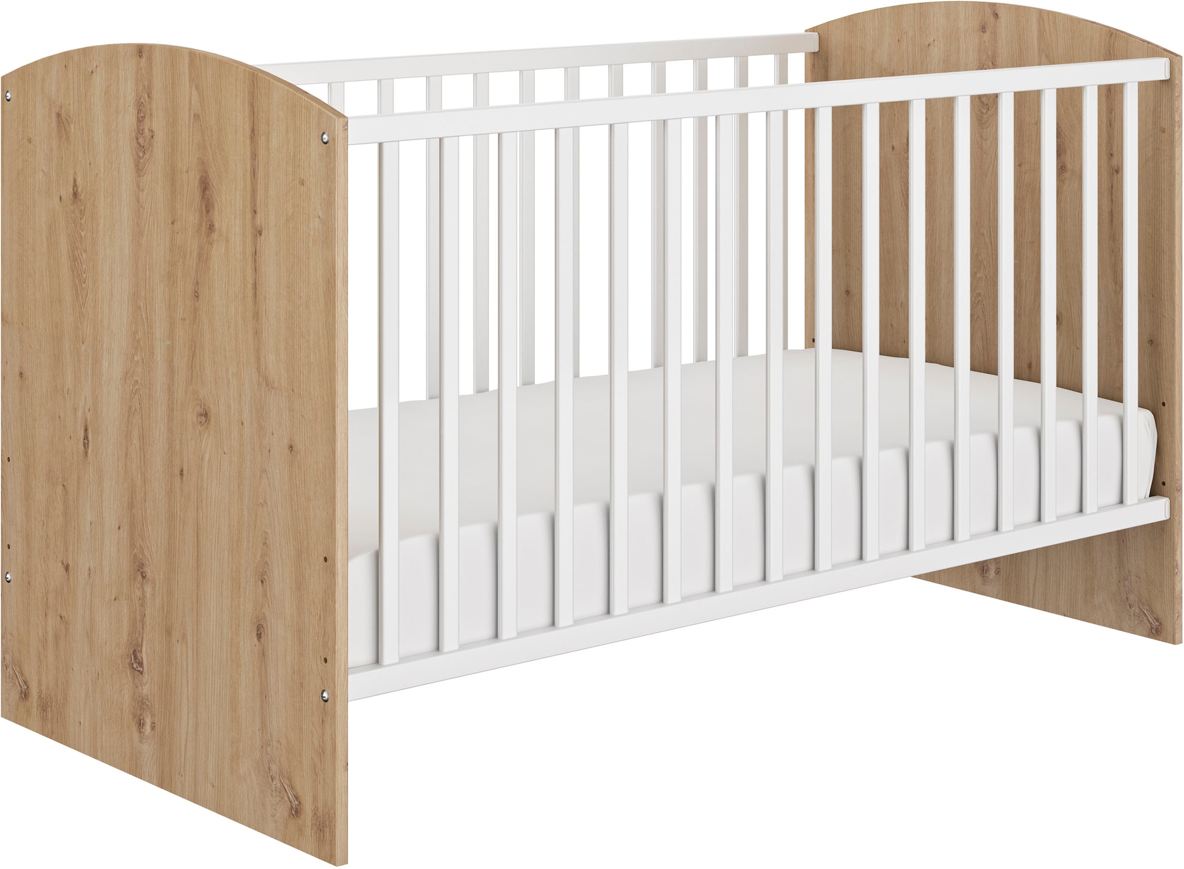 Galipette Babyzimmer-Komplettset »Arthur«, (6 tlg., mit Schrank, Bett mit Schubl, Wickelkommode, Wickelaufsatz und Regal)