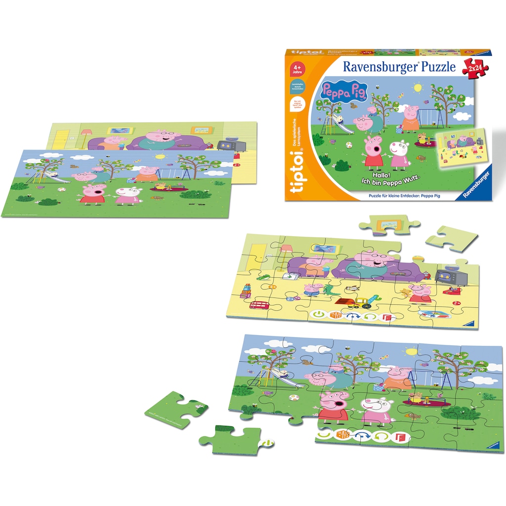 Ravensburger Puzzle »tiptoi® Puzzle für kleine Entdecker: Peppa Pig«