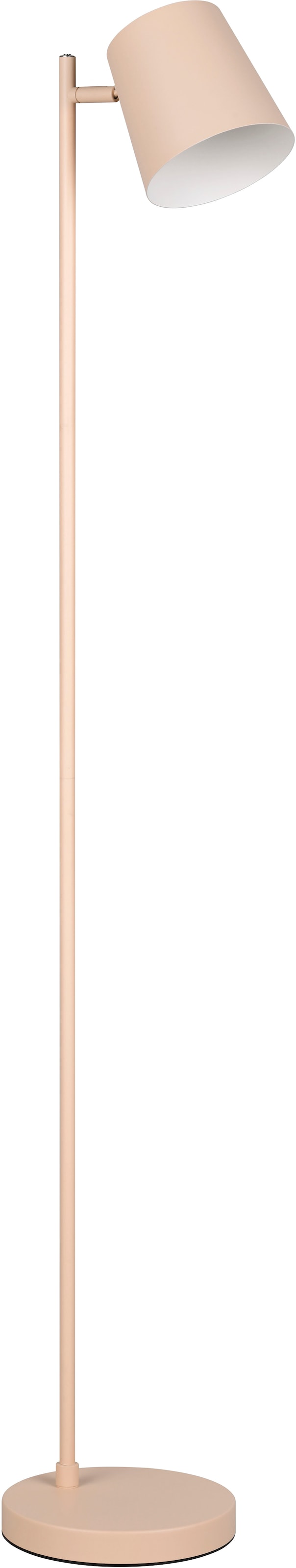 REALITY Leuchten LED Stehlampe »BLAKE, Akku Stehleuchte Indoor, mit USB-C Lade-Anschluss, Höhe 125 cm« LED-Board 1 Stk. Warmweiß Ø 20cm, mit 4-fach Touchdimmer, Leuchtenkopf schwenkbar, 4,5W 350 Lm