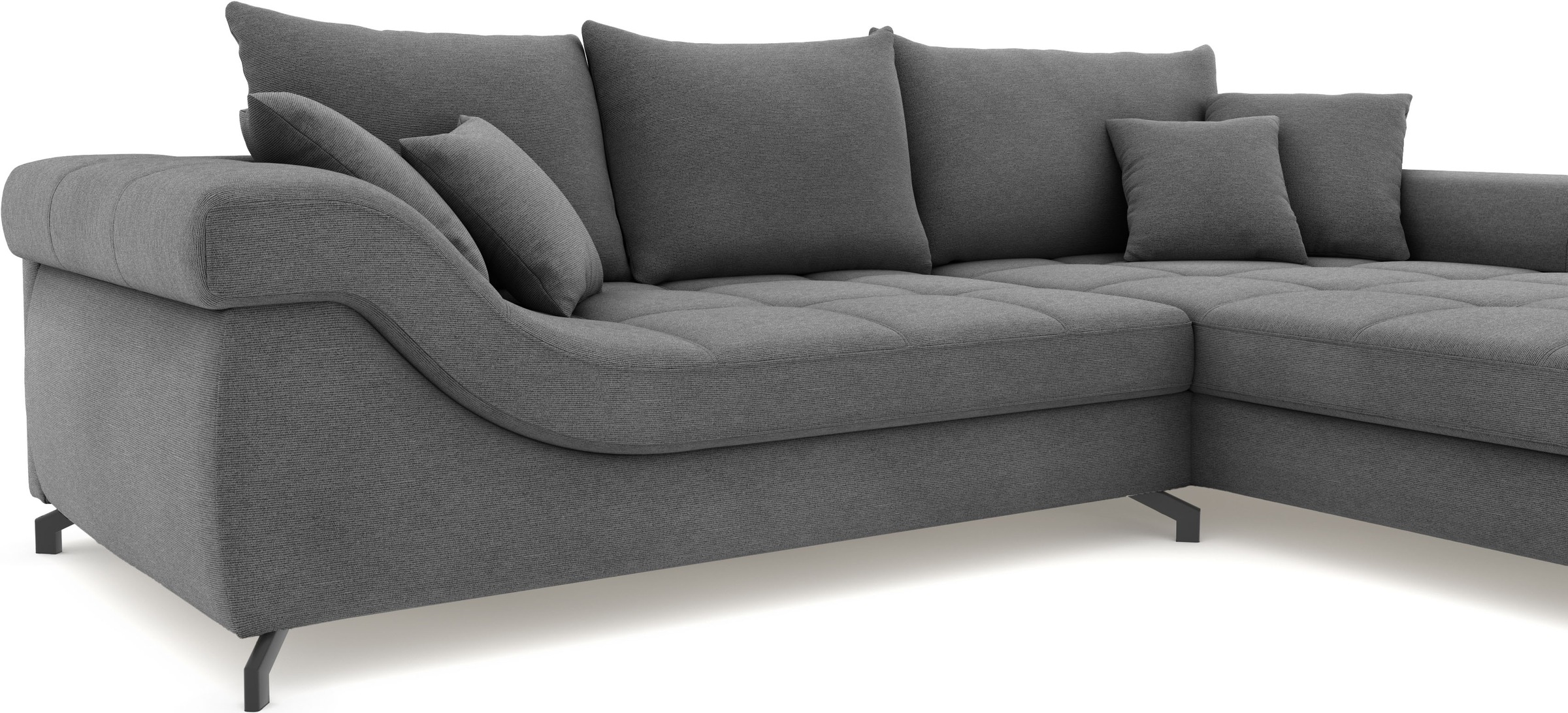 Mr. Couch Ecksofa »Taylor, L-Form, wahlweise mit Kaltschaum« mit Kaltschaum bis 140 kg pro Sitzplatz belastbar