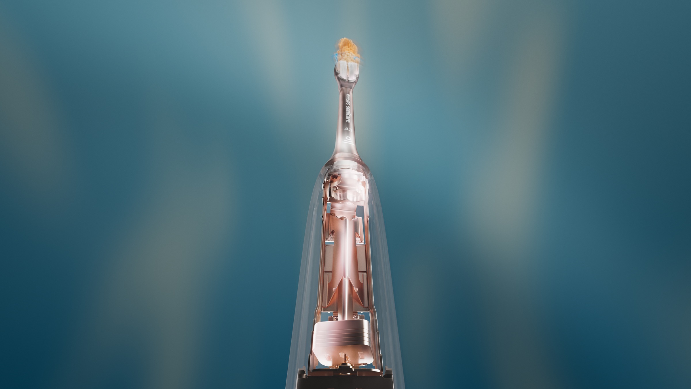 Philips Sonicare Elektrische Zahnbürste »Series 7500« 2 Stk. Aufsteckbürsten mit Drucksensor und 3 Intensitätsstufen, inkl. Reiseladeetui