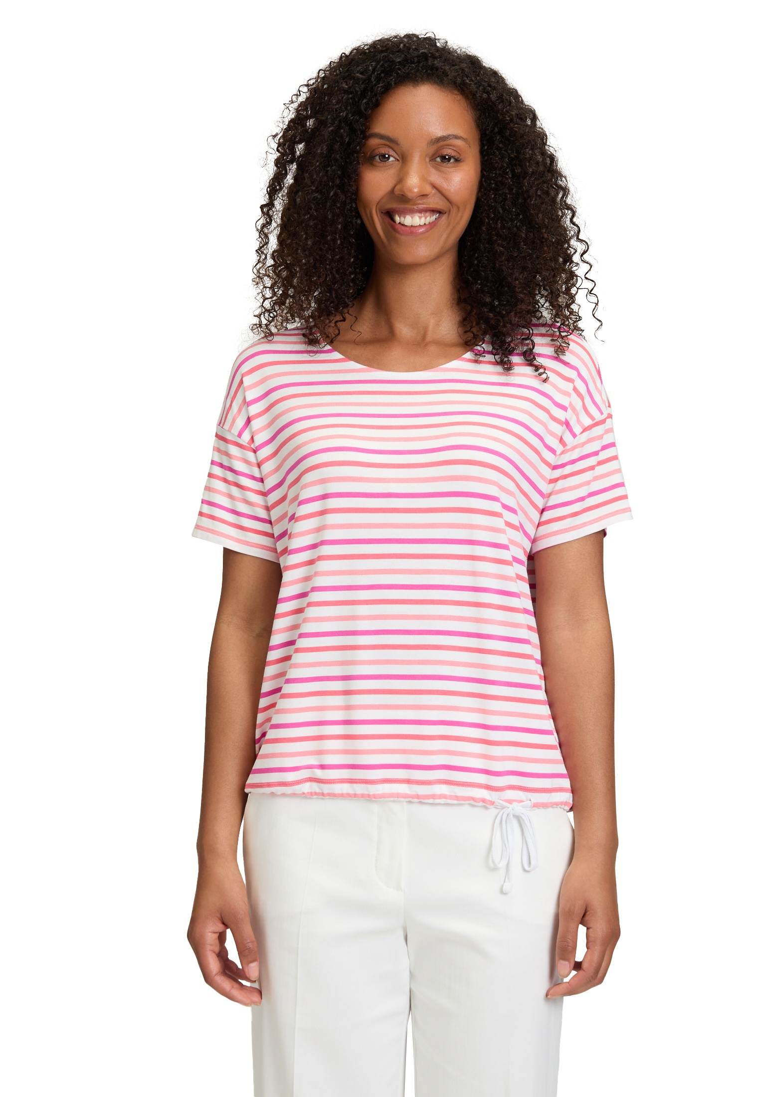 Betty Barclay Kurzarmshirt »Ringelshirt mit Tunnelzug«