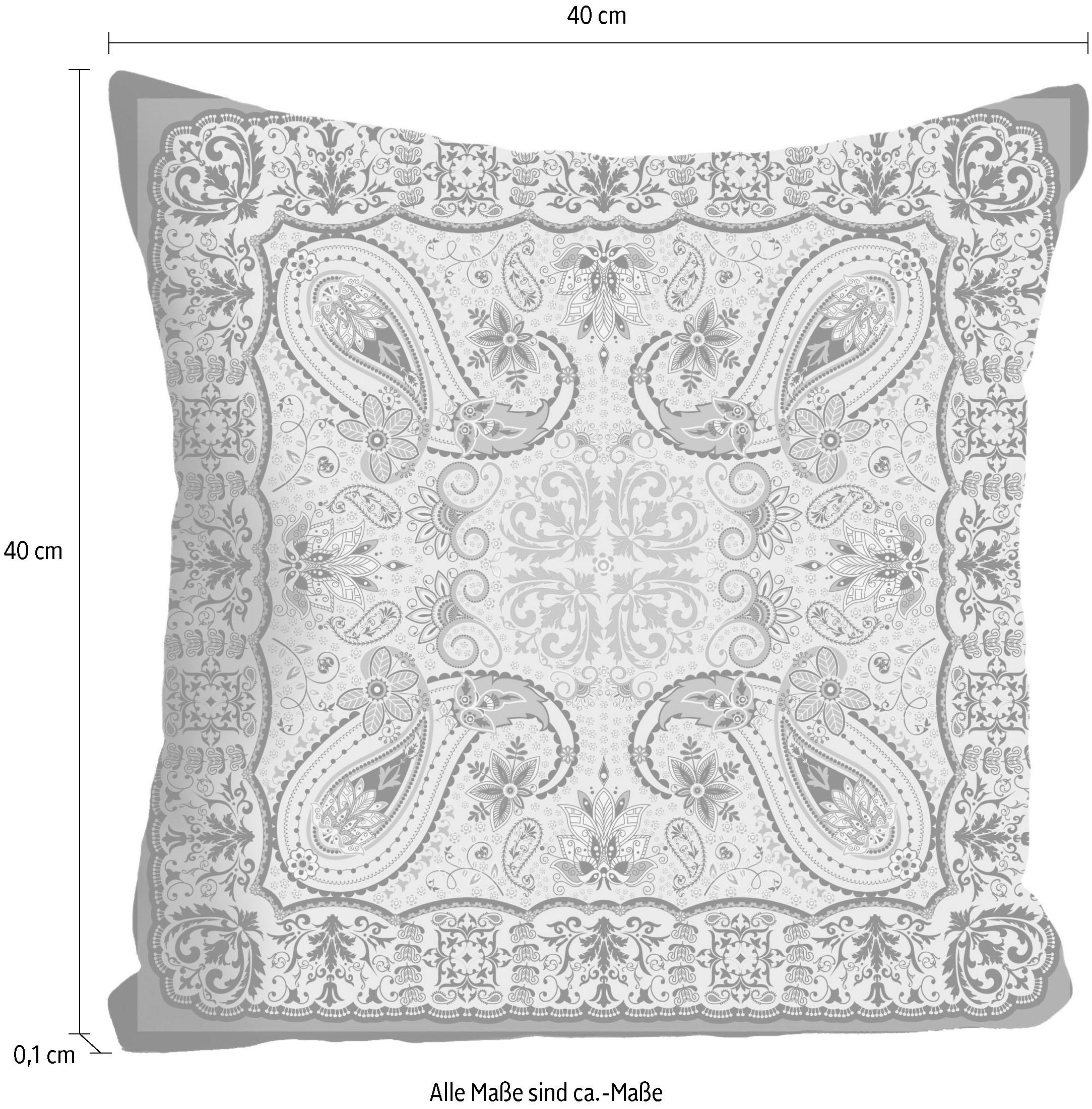 queence Dekokissen »Ornament«, Kissenhülle ohne Füllung, 1 Stück