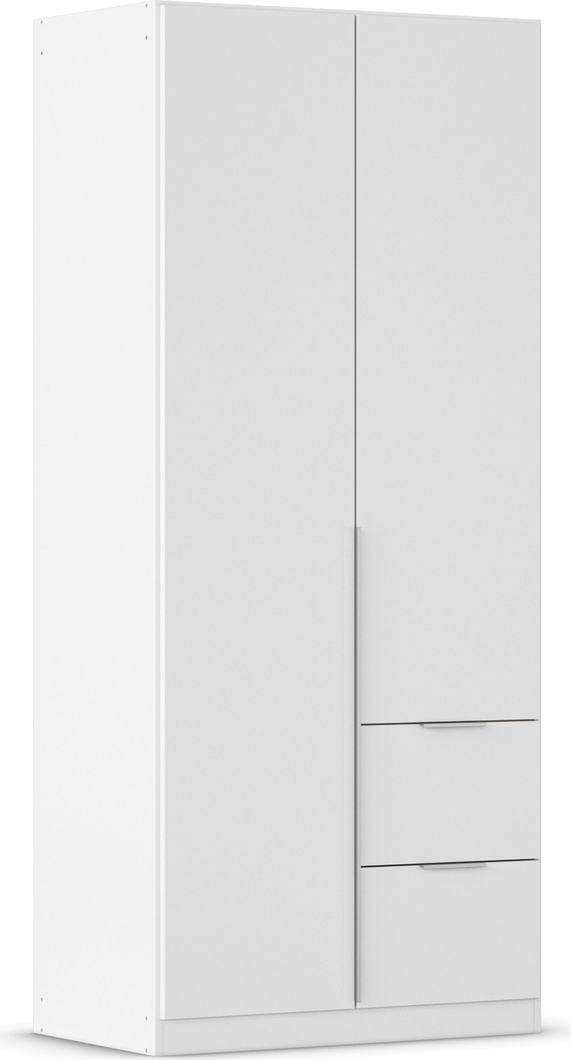 OTTO home Drehtürenschrank »Kleiderschrank Schrank Garderobe AGORDO mit Dekor- oder Hochglanzfront« in zwei Griff-Farben, Breiten 91-360 cm,  mit Außenschubkästen, in 7 Breiten und 2 Höhen MADE IN GERMANY