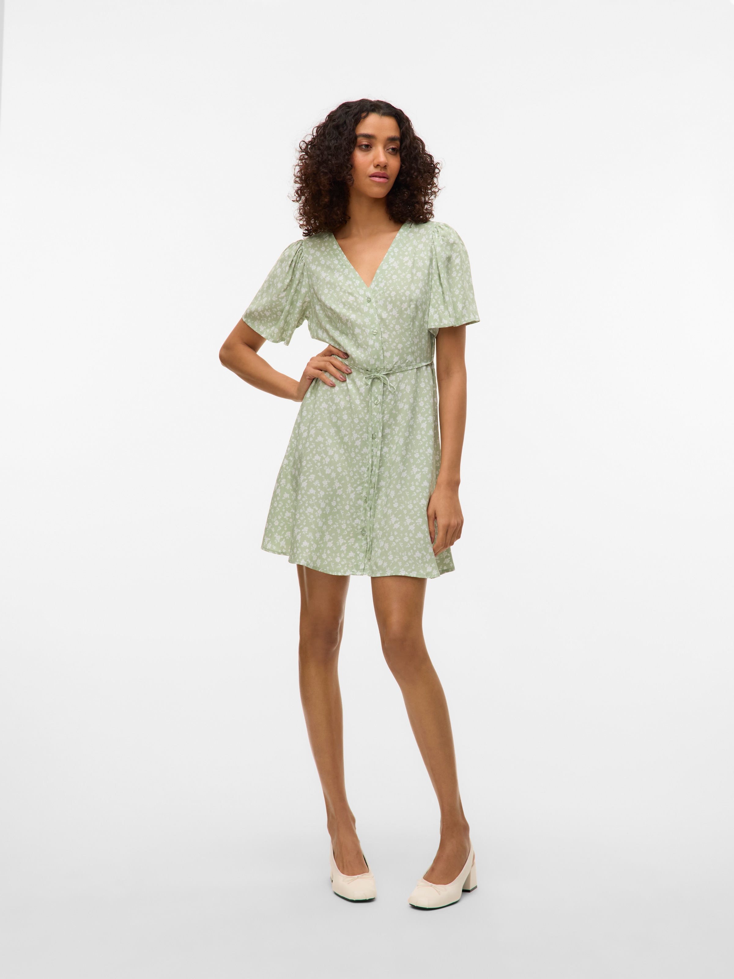 Vero Moda Minikleid »VMALBA SS SHORT DRESS WVN NOOS«, Sommerkleid