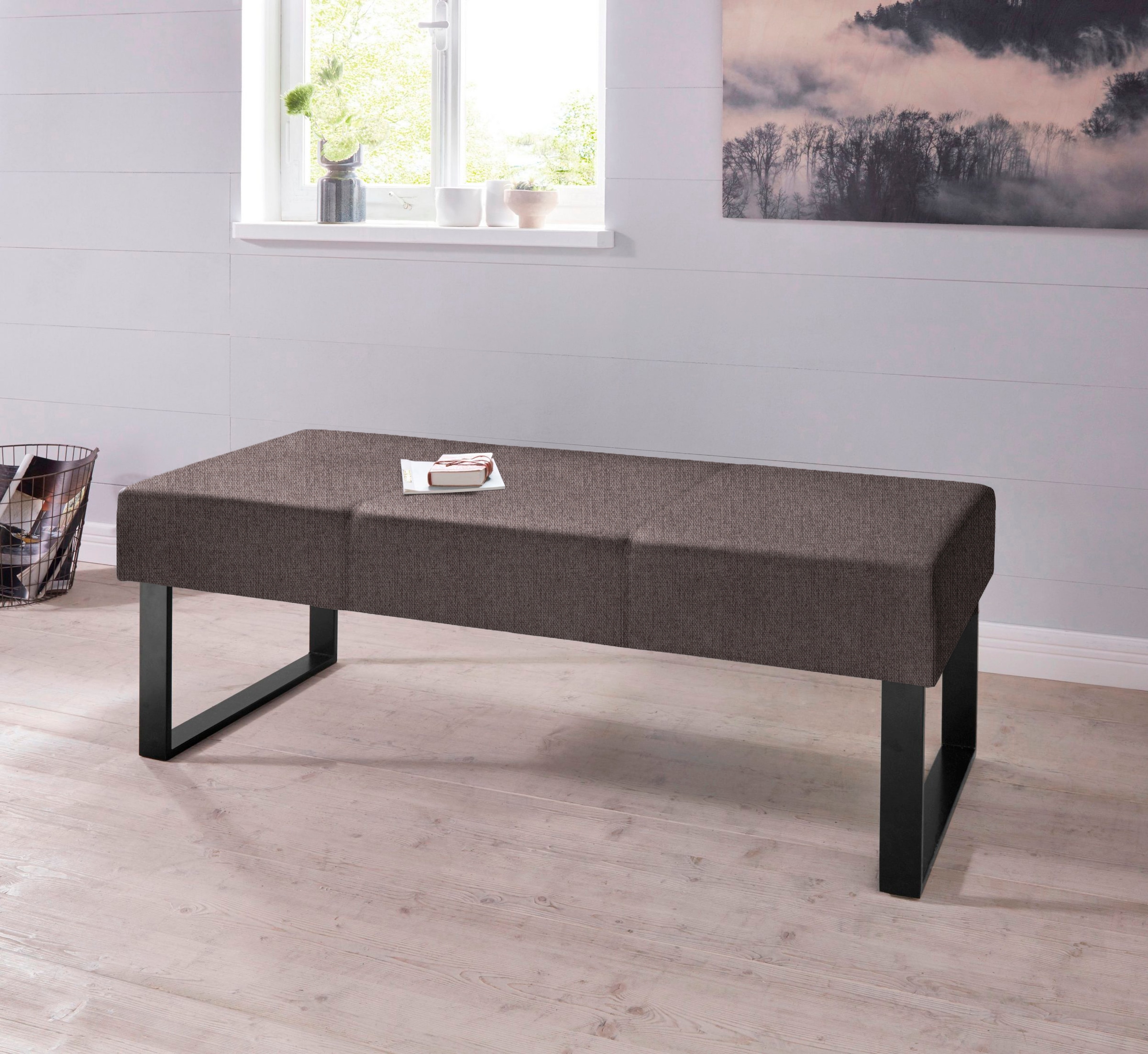 Home affaire Sitzbank »Oliver«, Breite 140cm, mit Metallgestell