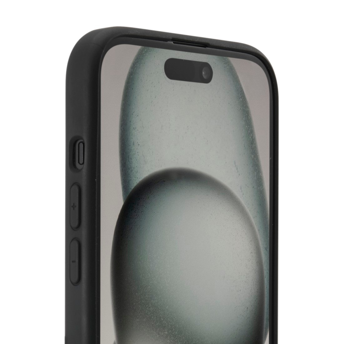 Hama Handyhülle »Handyhülle MagCase "Fantastic Feel" für Apple iPhone 15, Schwarz« Apple iPhone 15 Kratzschutz und bezogene Seitentasten