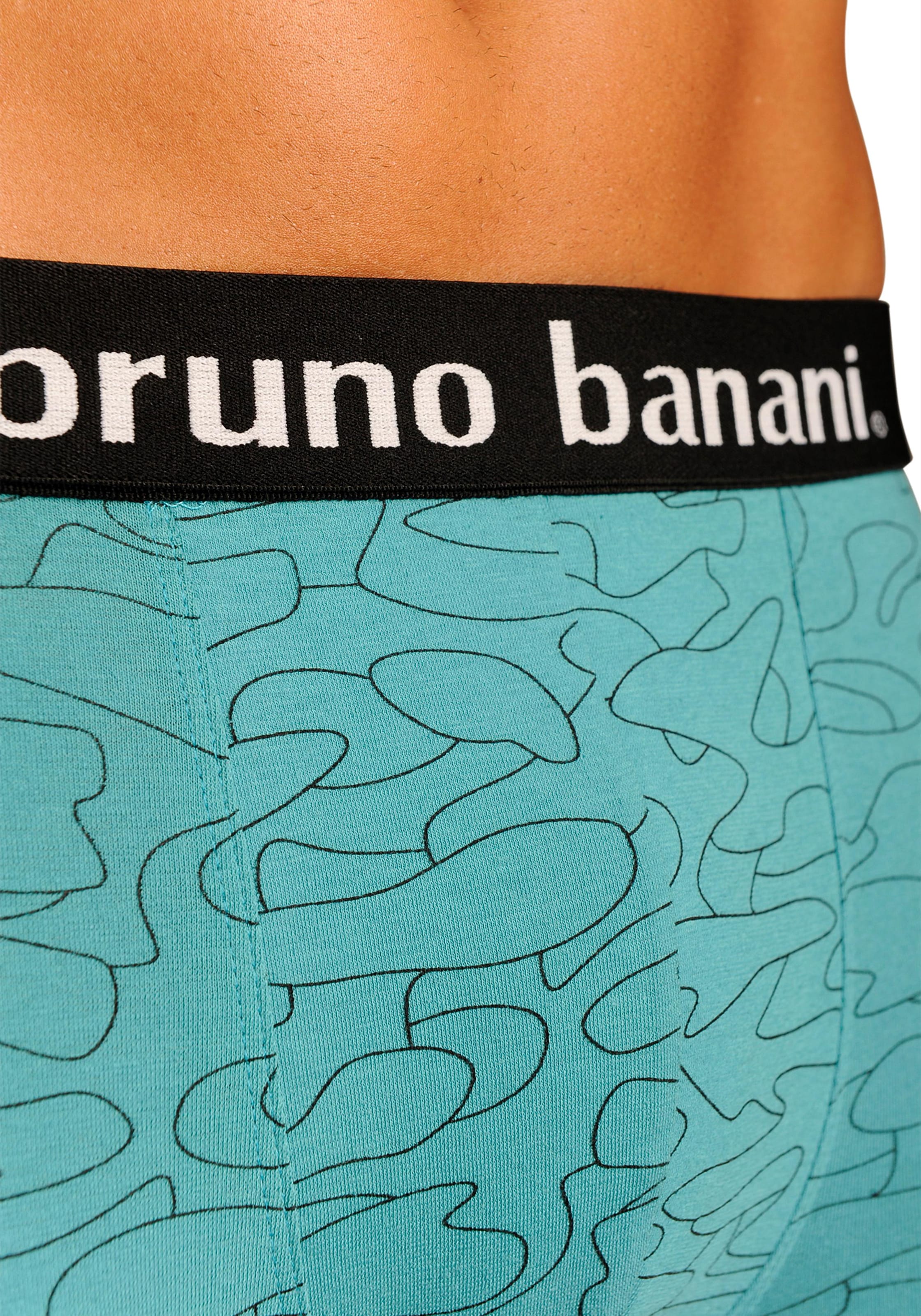 Bruno Banani Boxer, (Packung, 4 St.), mit Kontrast-Webbund