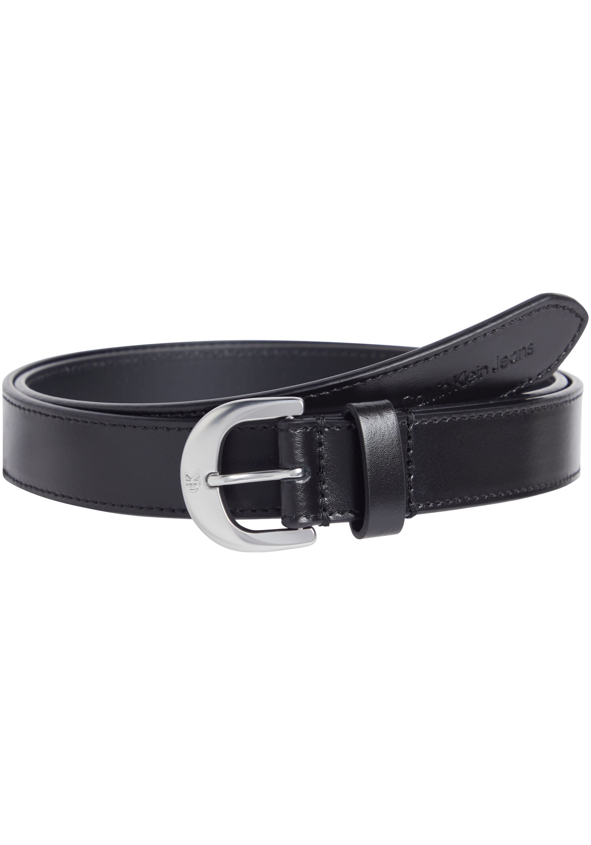 Ledergürtel »CLASSIC ROUND LTHR BELT 25MM«, mit Logoprägung