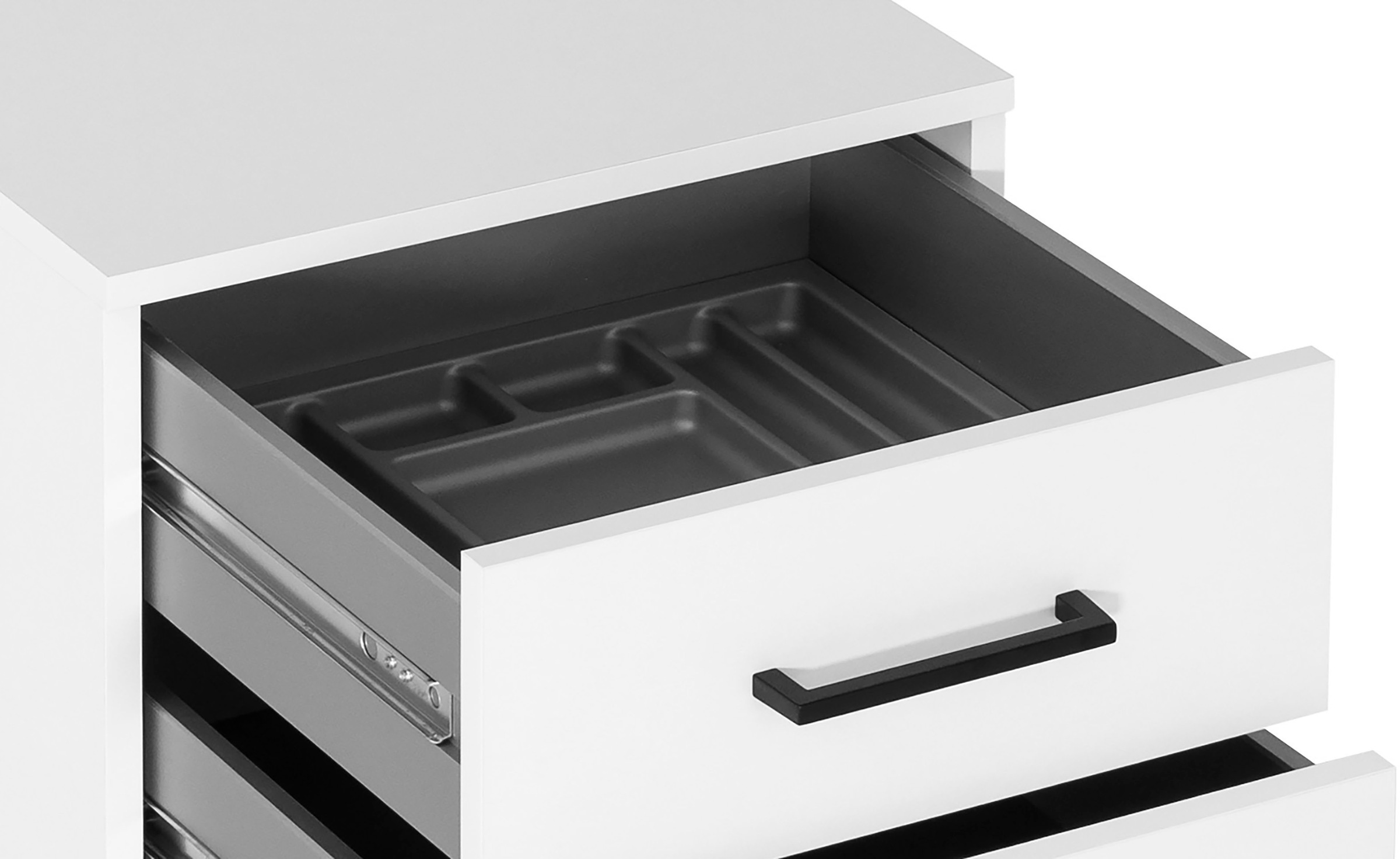 Schildmeyer Rollcontainer »Ruby, Breite 40 cm« Mit Stifteinsatz, Metallbeschläge, feststellbare Möbelrollen