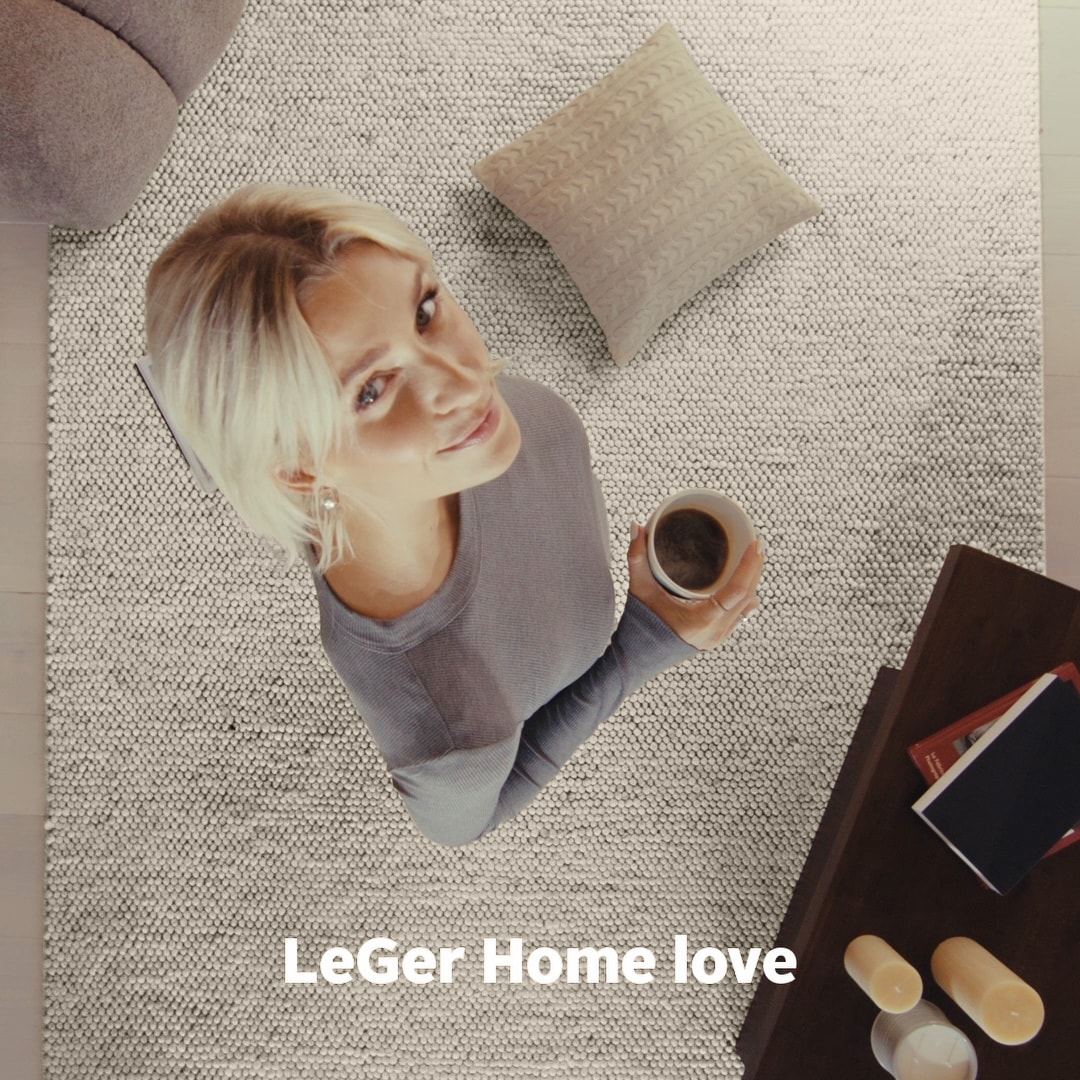 LeGer Home by Lena Gercke Wollteppich »Ainhoa, handgewebt, Wolle«, rechteckig, 12 mm Höhe, einfarbig, Wolle, Handweb Teppich, Wohnzimmer, Schlafzimmer, Esszimmer