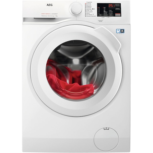 AEG Waschmaschine, L6FBA50490, 9 kg, 1400 U/min, Hygiene-/ Anti-Allergie  Programm mit Dampf mit 3 Jahren XXL Garantie