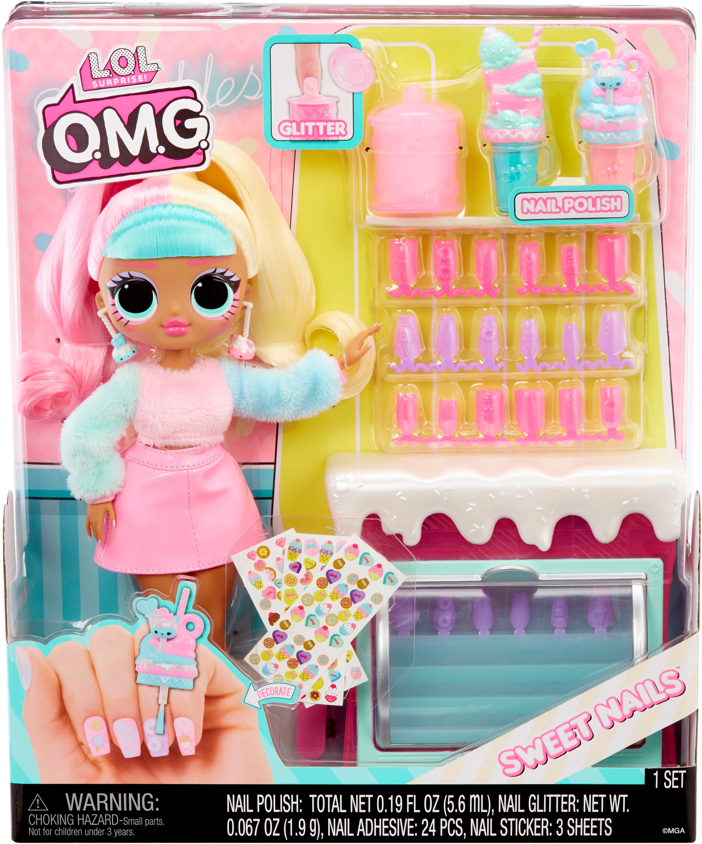 L.O.L. SURPRISE! Anziehpuppe »L.O.L. Surprise O.M.G. Sweet Nails - Candylicious«