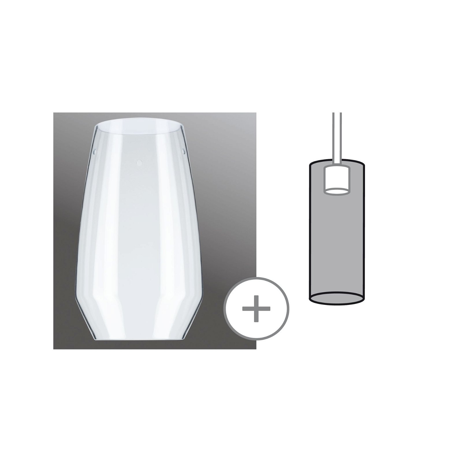 Paulmann Schienensystem-Sets »URail Schirm Vento 2Easy 170mm Klar«