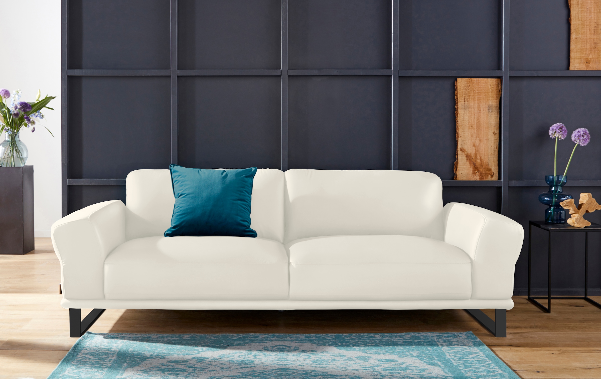 W.SCHILLIG 2,5-Sitzer »montanaa« mit Metallkufen in Schwarz pulverbeschichtet, Breite 232 cm