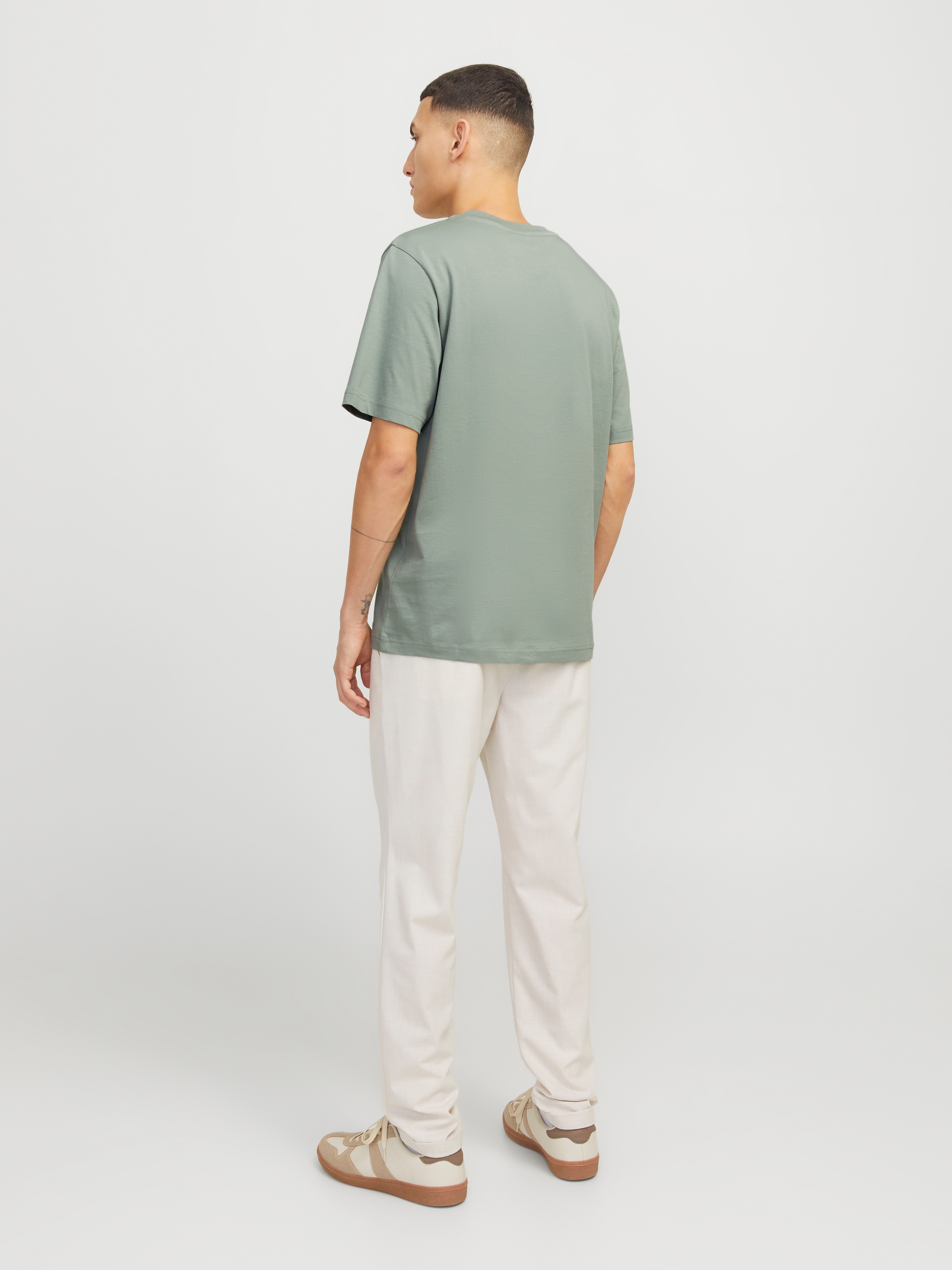 Jack & Jones Rundhalsshirt »JPRBLUARCHIE TEE CREW NECK« mit Logo Print