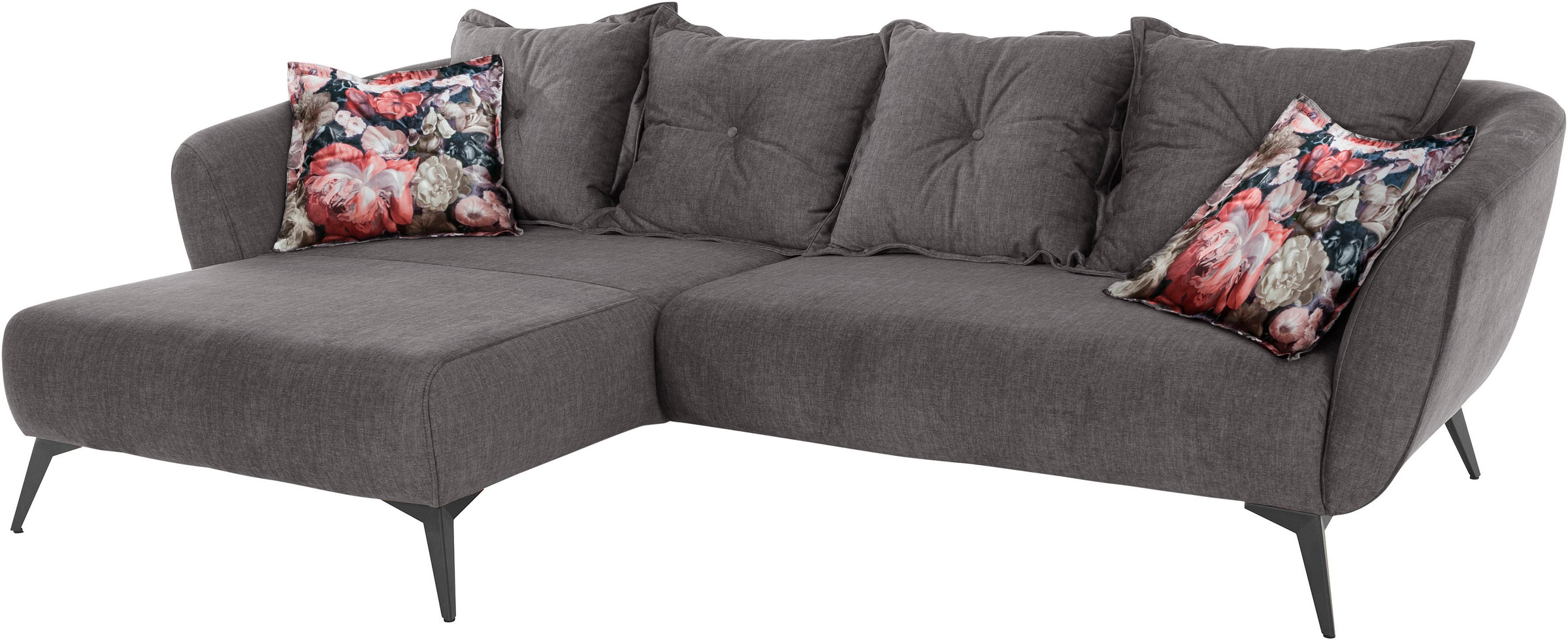 INOSIGN Ecksofa »Baggio L-Form«, Zierkissen inklusive