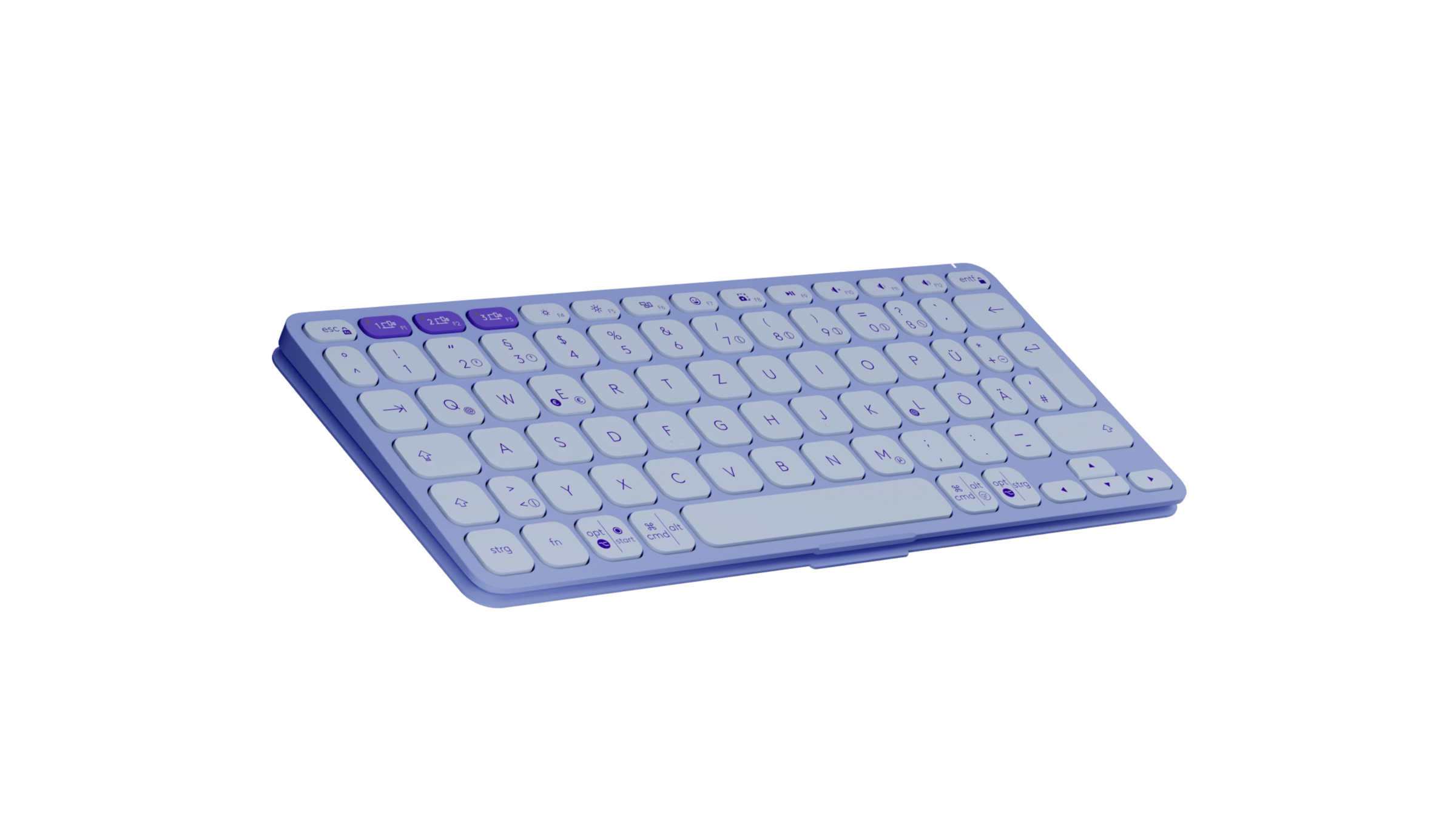 Logitech Gaming-Tastatur »Keys-To-Go 2 - LILAC - DEU - WESTMID-511«, Bluetooth Low Energy technology