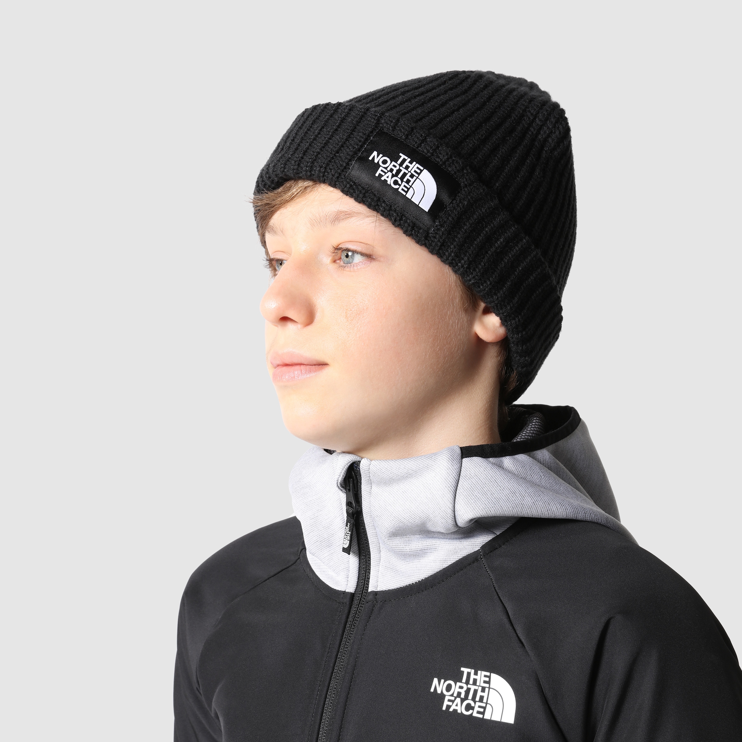 The North DOG Face Logo-Label BEANIE«, SALTY LINED »KIDS ♕ Beanie mit bei