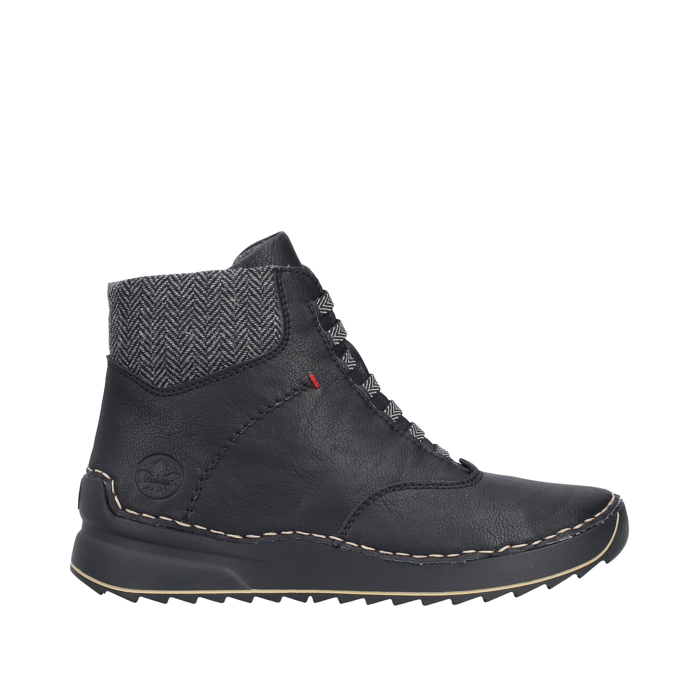 Rieker Schnürboots  Stiefelette, Plateauboots mit Profilsohle