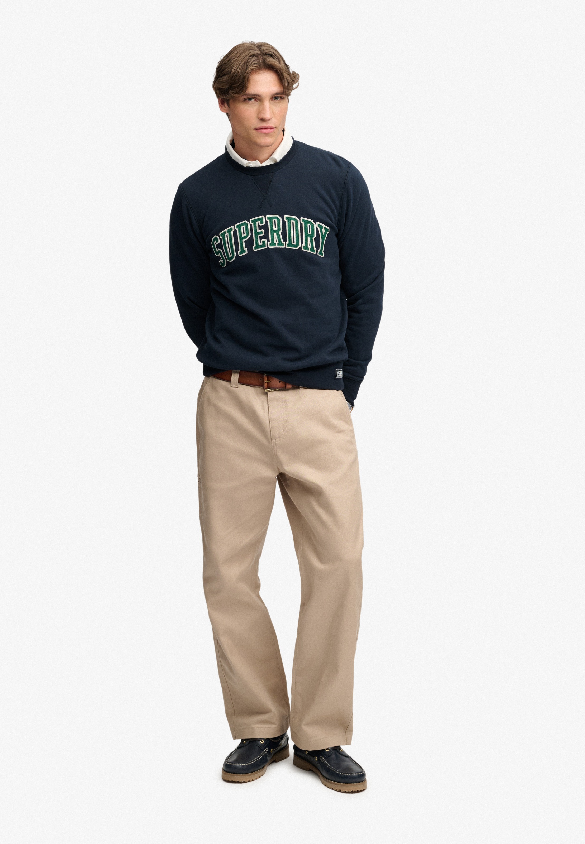 Superdry Sweatshirt »ATHLETIC APPLIQUE RELAXED CREW«, Baumwollmischung, relaxed fit
