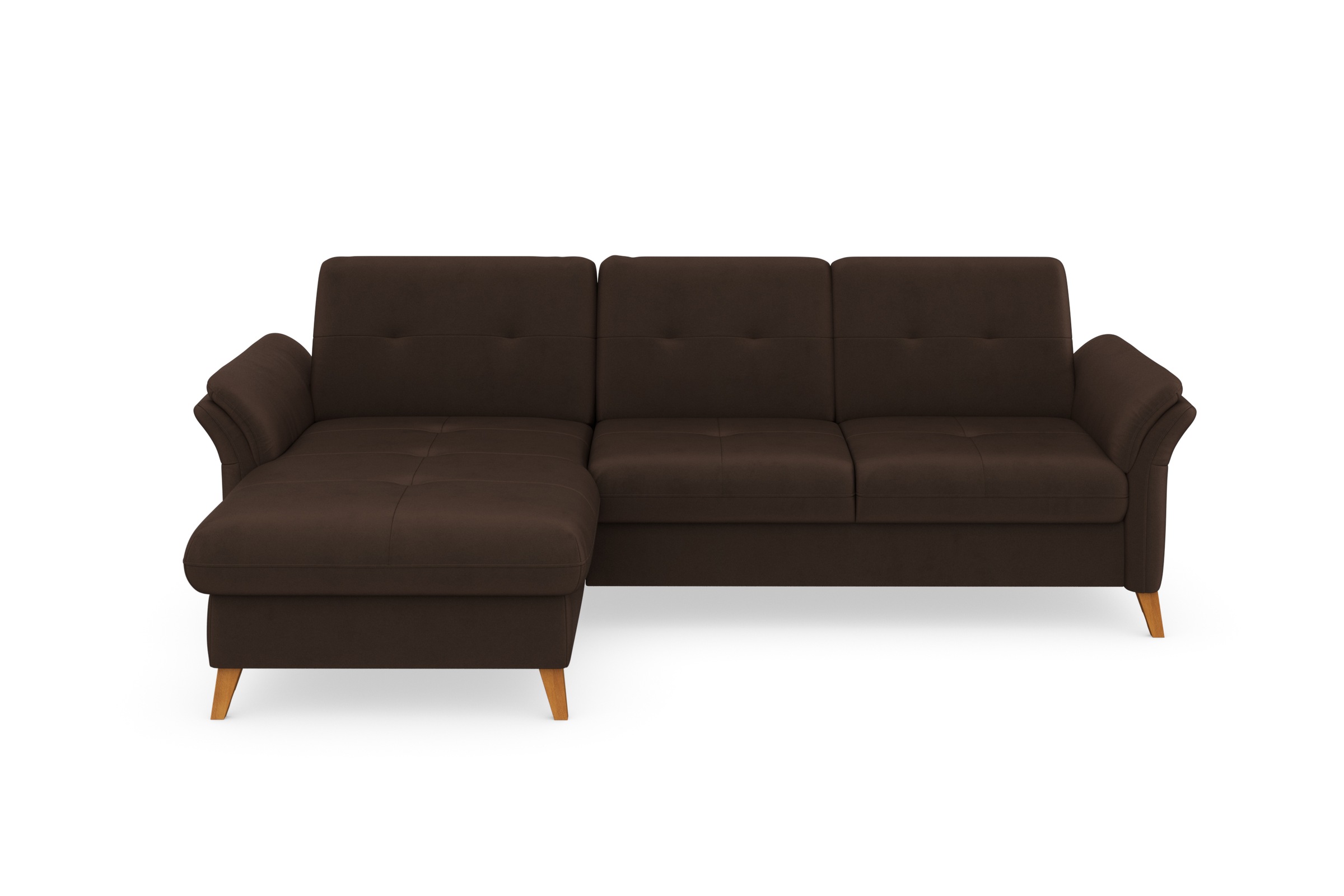 sit&more Ecksofa »Göteborg« Sitztiefenverstellung und Federkern, wahlweise mit Bettfunktion