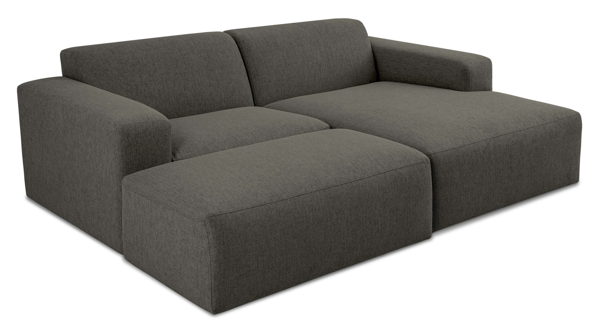 INOSIGN Ecksofa »Koa,228cm, L-Form, Modulsofa, Webstoff, Cord«, Designsofa, Set, Hocker inklusive, weicher Lounge-Sitzkomfort