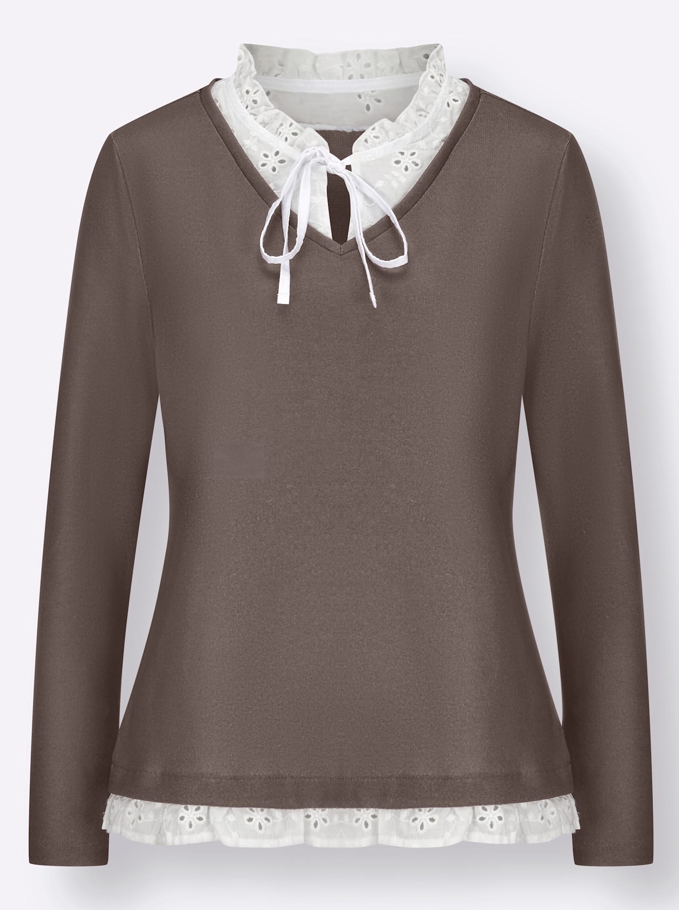 Inspirationen 2-in-1-Langarmshirt »2-in-1-Shirt«, (1 tlg.)