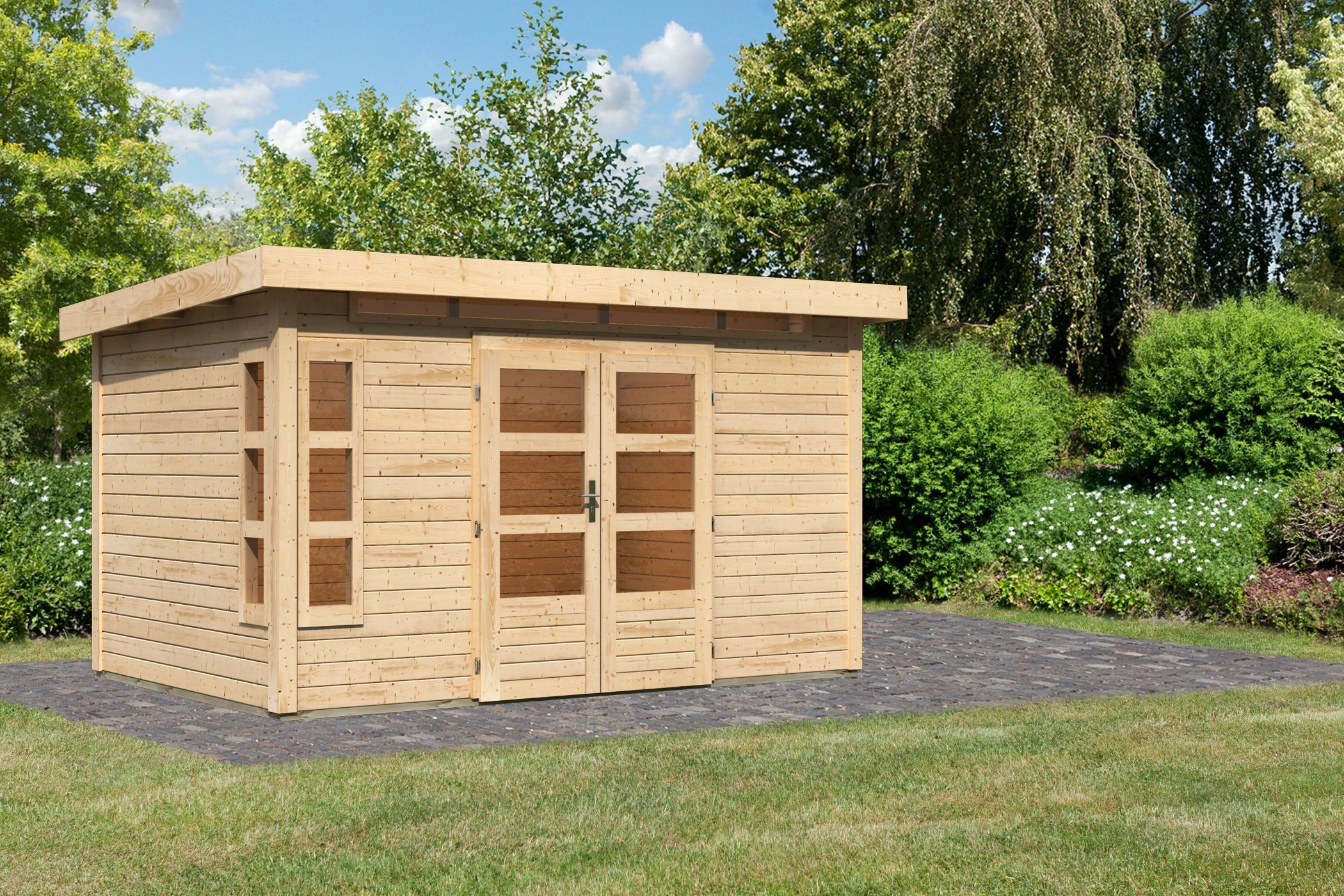 Karibu Gartenhaus »Kolimasee 7« naturbelassen