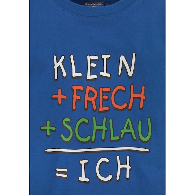 KIDSWORLD T-Shirt »KLEIN+FRECH+SCHLAU...« bei