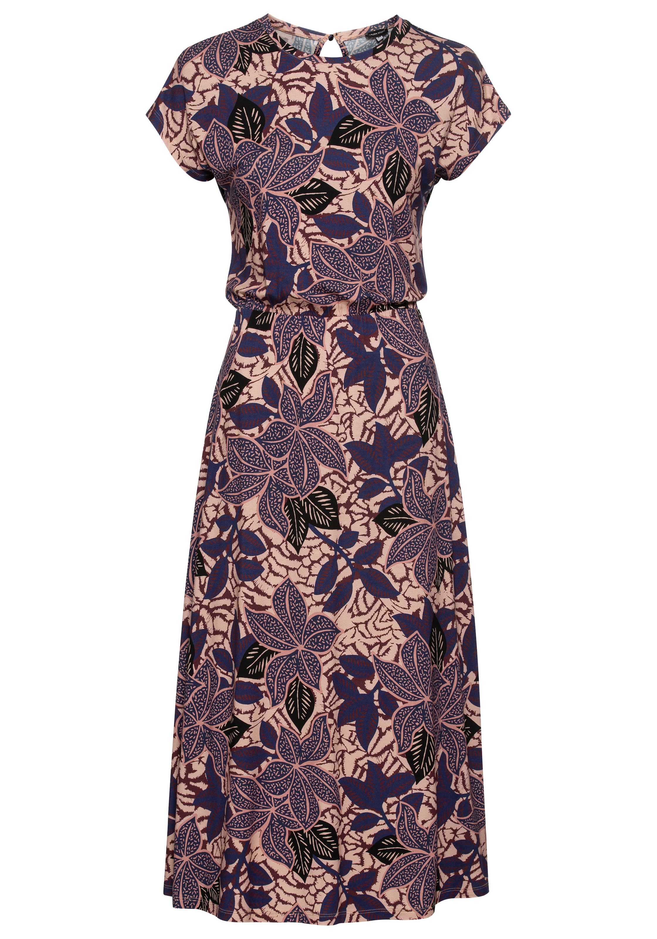 Laura Scott Midikleid, mit stylischem Allover-Print
