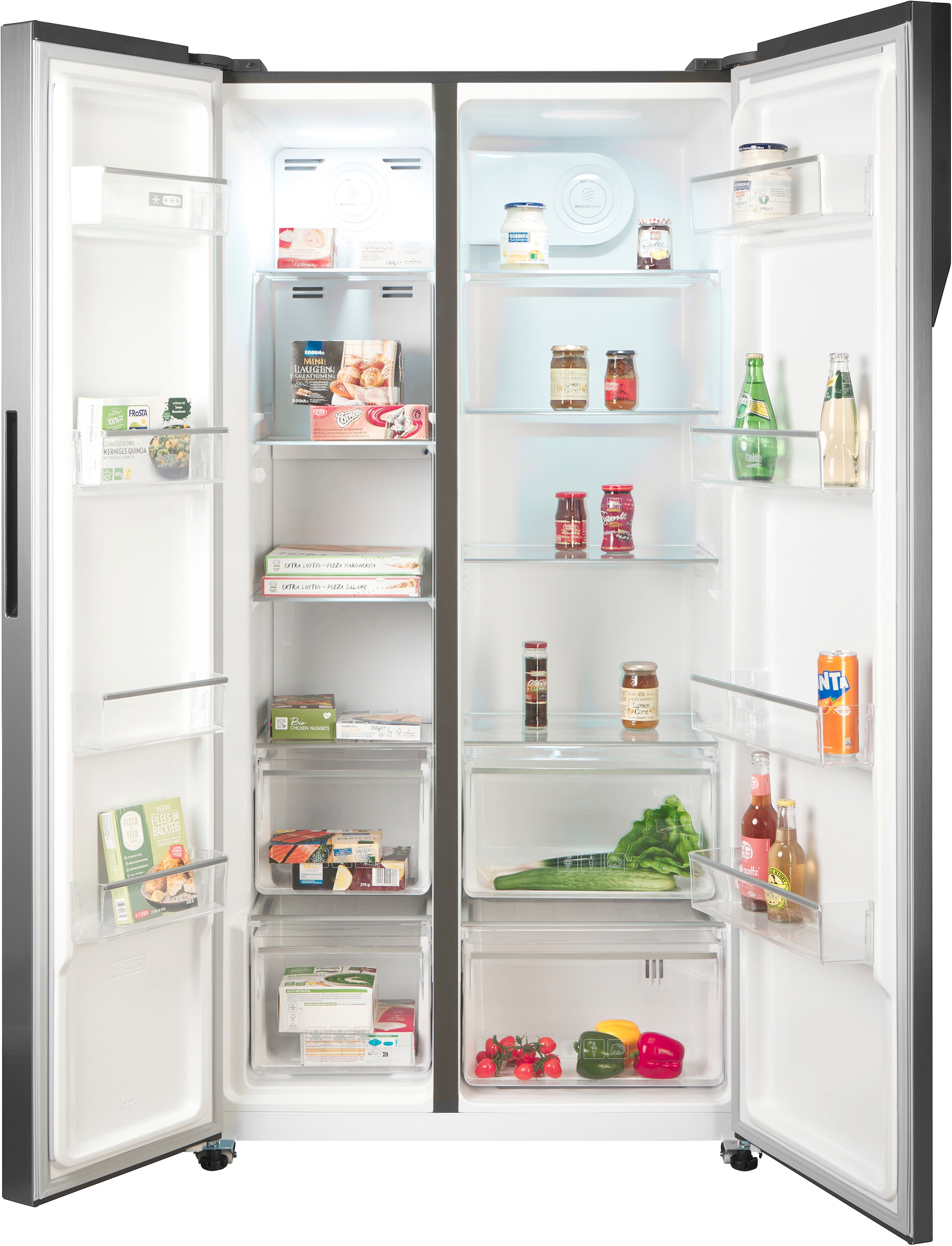 BEKO Side-by-Side »GNO5324XPN« 177 cm hoch 91 cm breit AeroFlow – für deutlich länger frische Lebensmittel