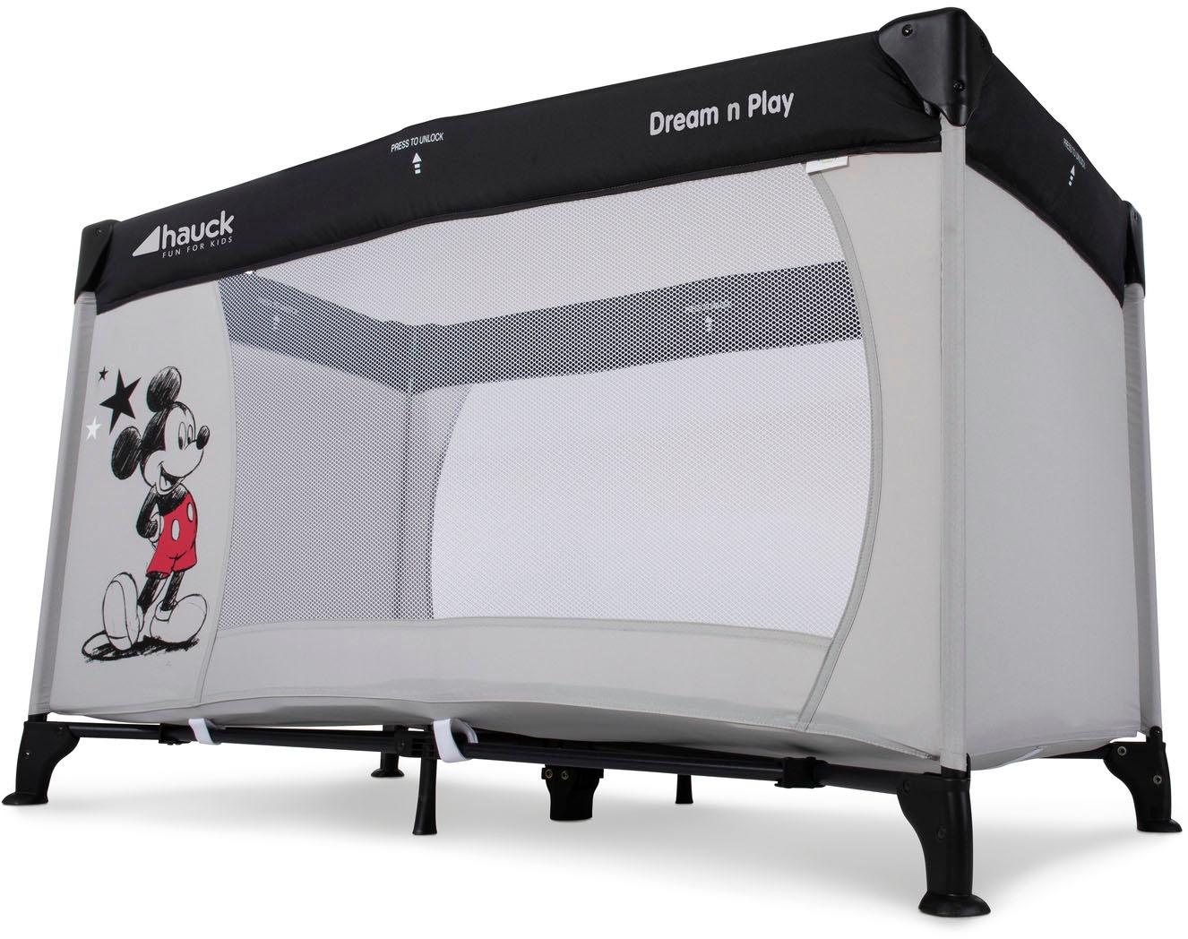 Hauck Baby-Reisebett »Dream N Play - Mickey Stars«, inkl. Transporttasche