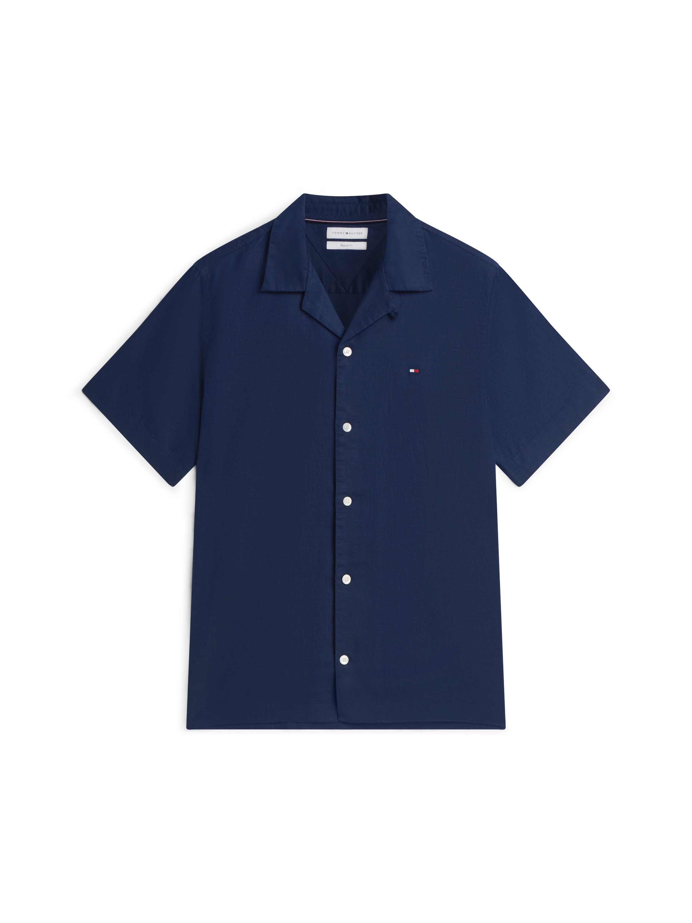 Tommy Hilfiger Kurzarmhemd »LINEN BLEND SOLID SS RF SHT«
