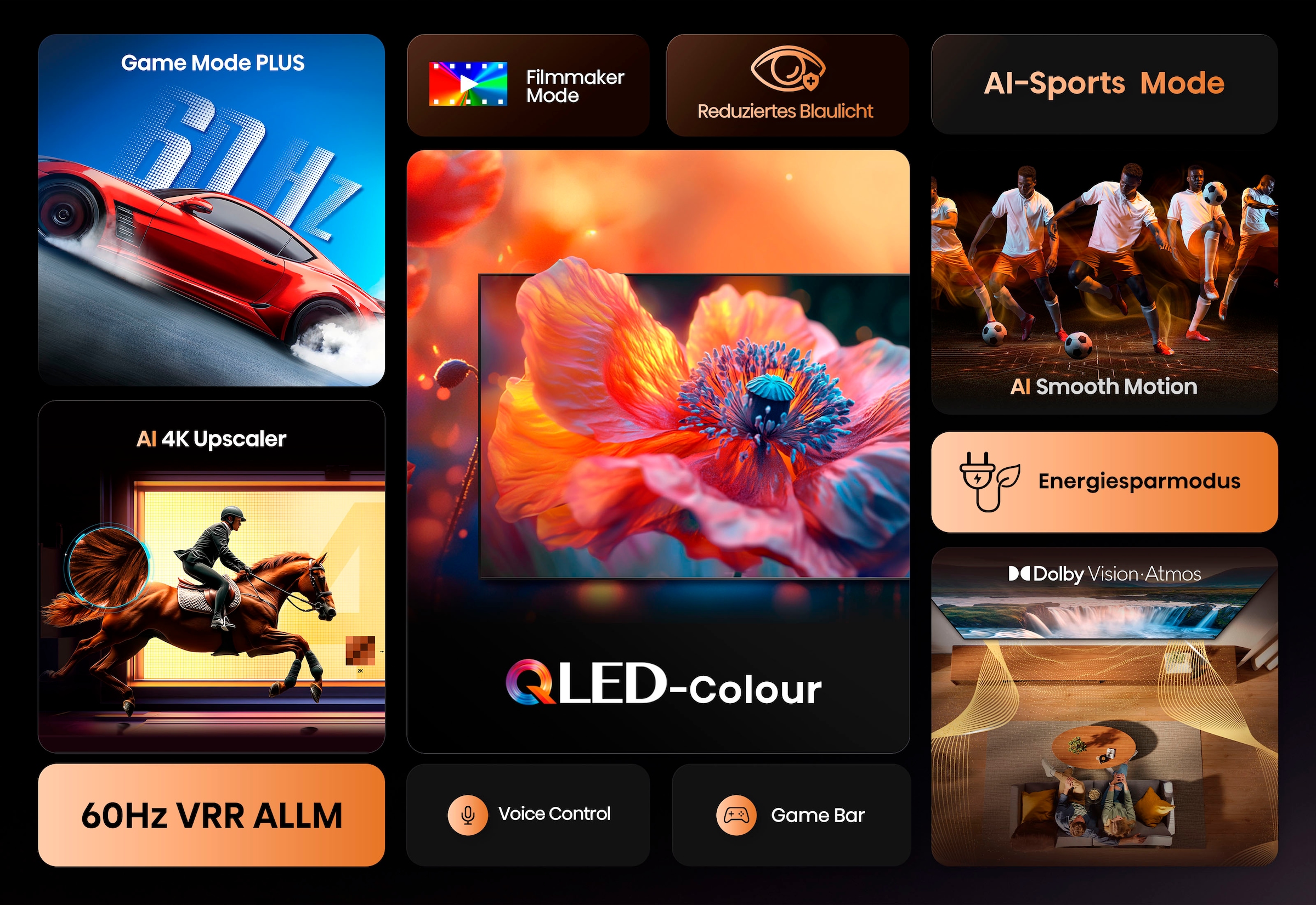 Hisense QLED-Fernseher »85E77Q«, 4K Ultra HD, Smart-TV, 4K UHD QLED