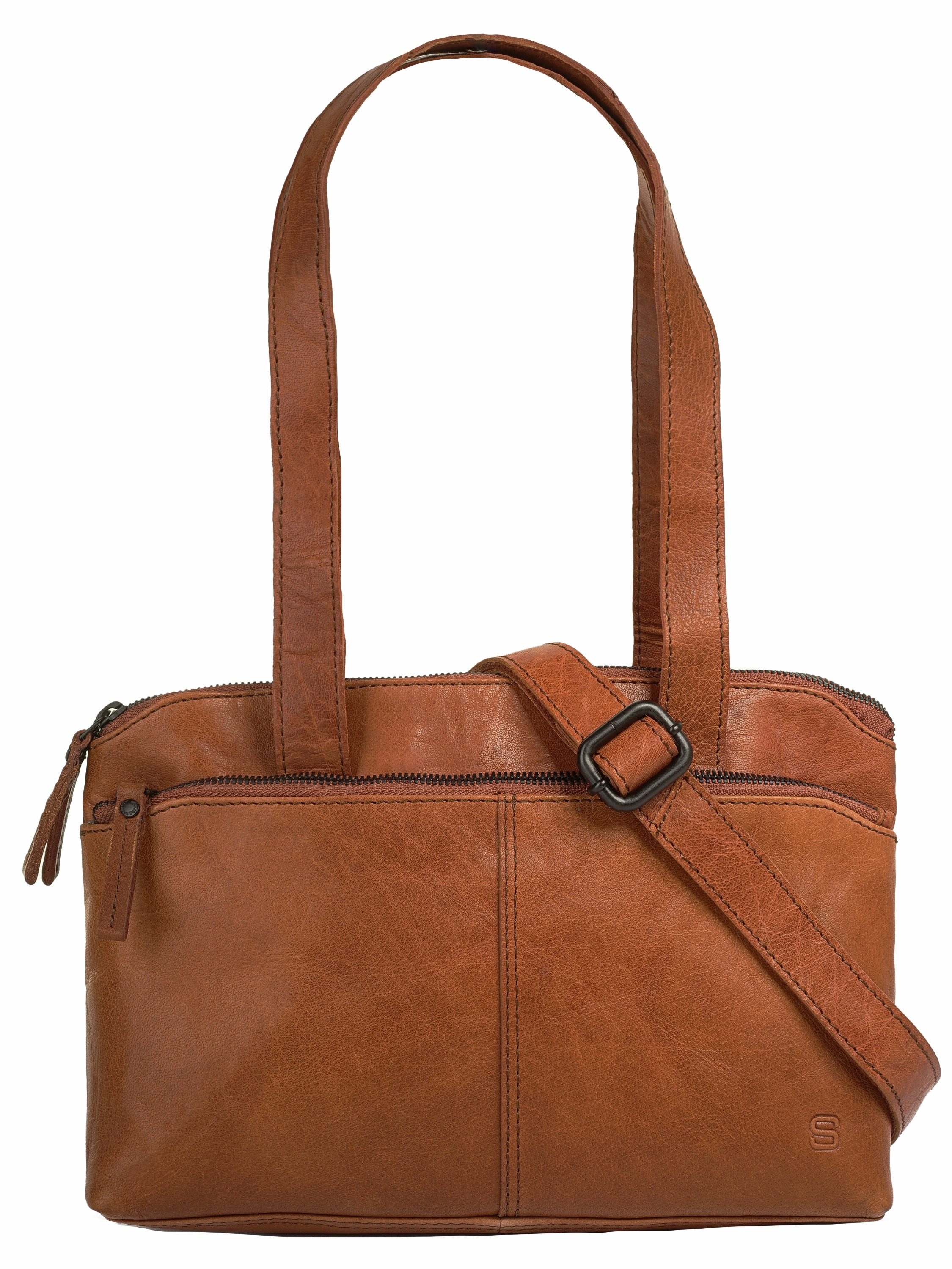 Henkeltasche, echt Leder