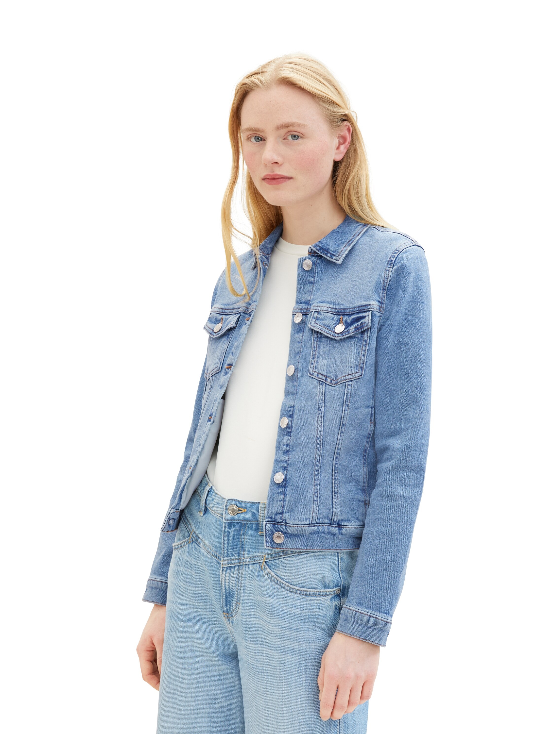 TOM TAILOR Denim Jeansjacke, im klassischen Look und mit Stretch