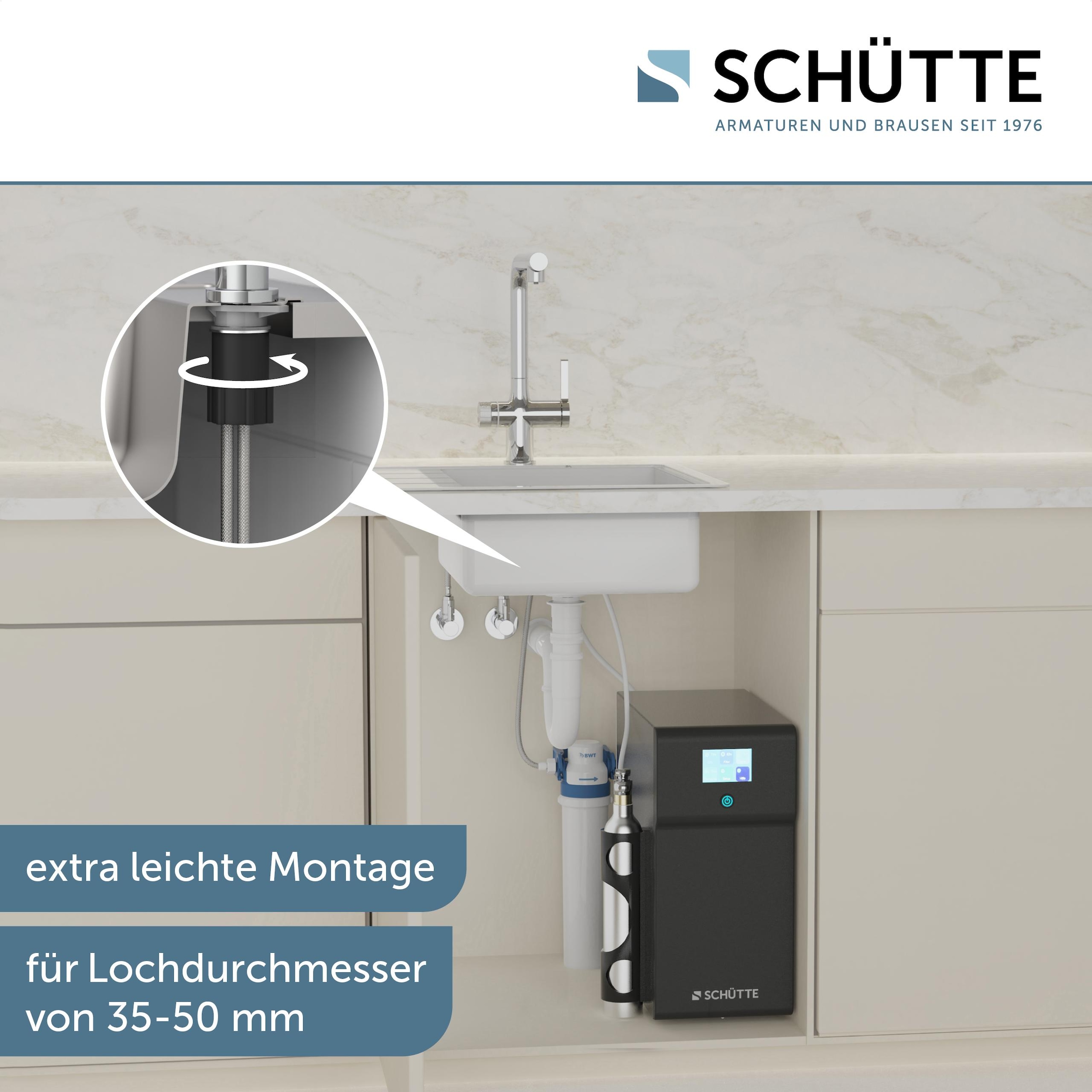 Schütte Küchenarmatur »"AQUADUCT" Sprudelwasser-Spültischarmatur« mit Kühlsystem, Filter, Filterkopf und handelsüblicher CO2-Kartusche